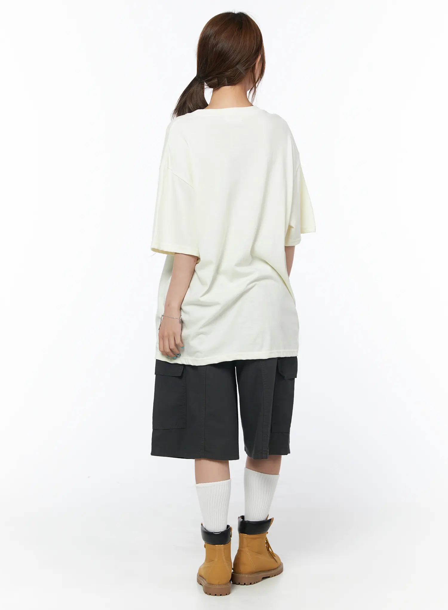 Star Print Oversized Tee CY529 - Image 5