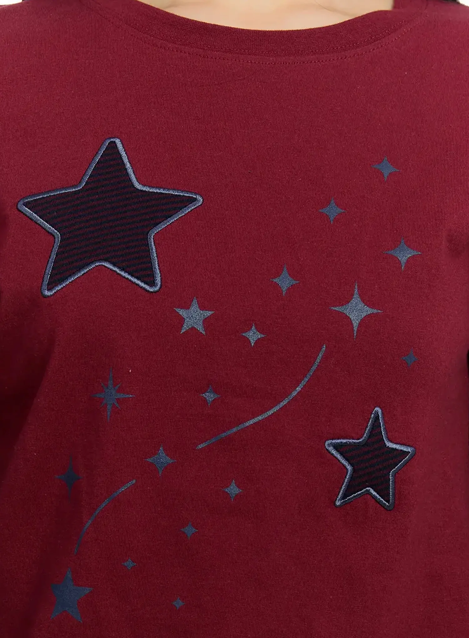 Star-Themed Layered Sleeve Top IM509 - Image 17