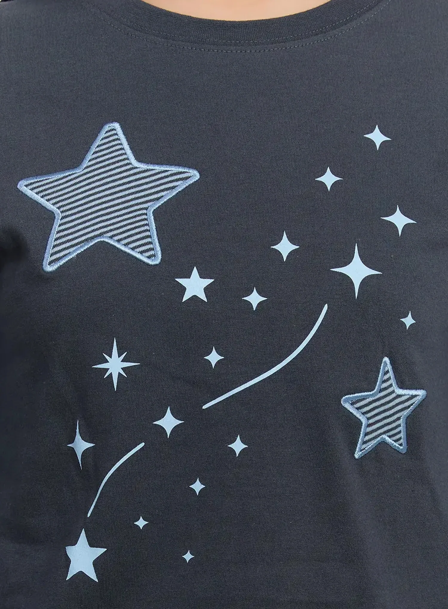 Star-Themed Layered Sleeve Top IM509 - Image 19