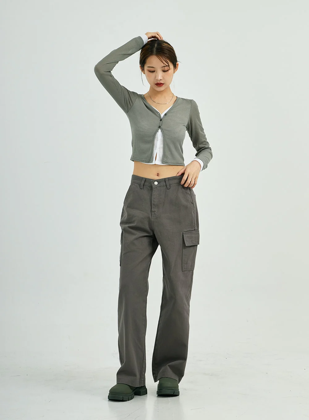 Stella Wide Cargo Cotton Pants CS23 - Image 10