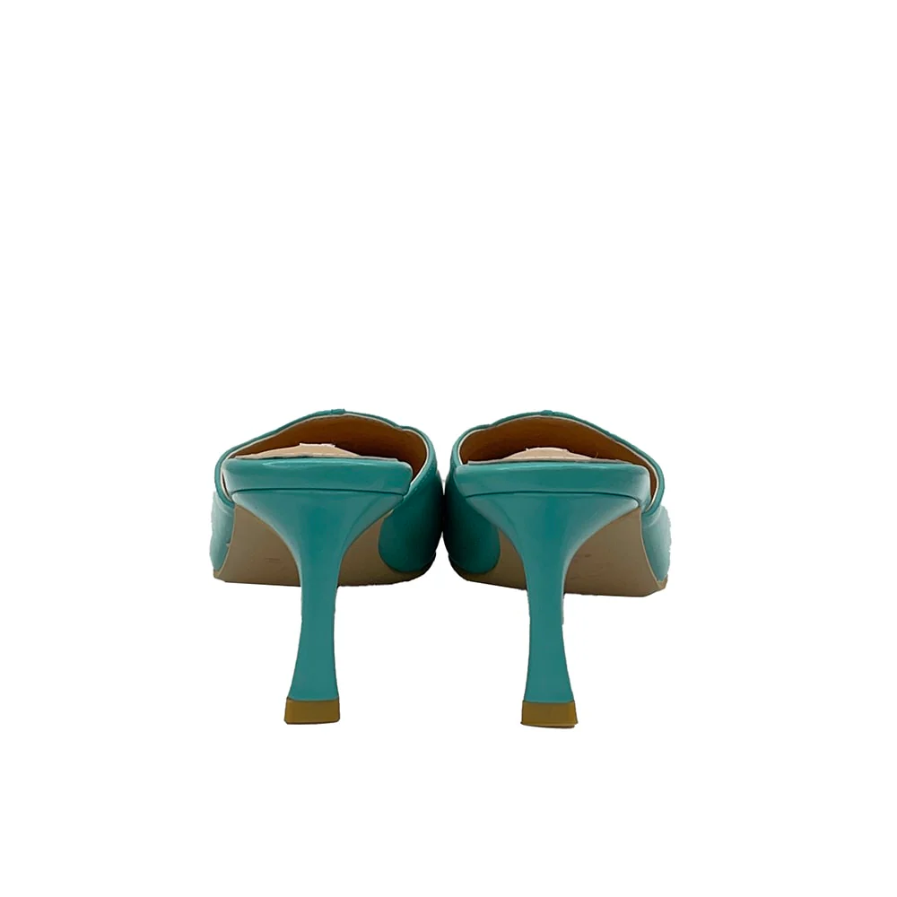 Stitch Detail Heeled Mules OY23 - Image 19