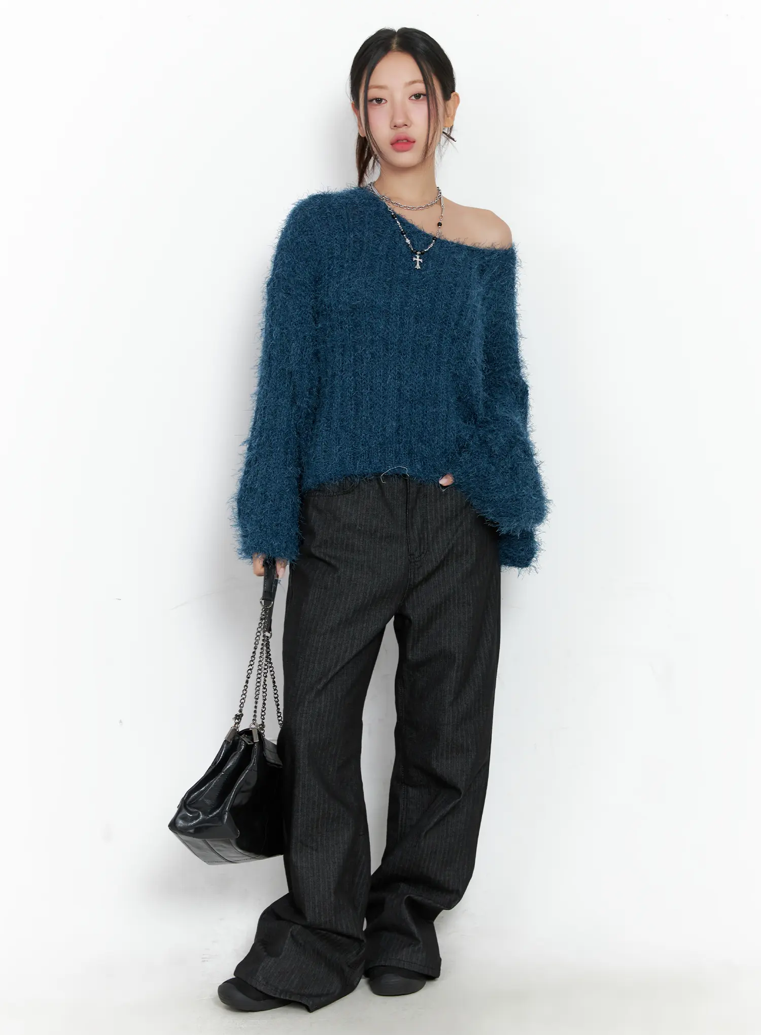 Stormi Stripe Wide-Leg Jeans CS502 - Image 2
