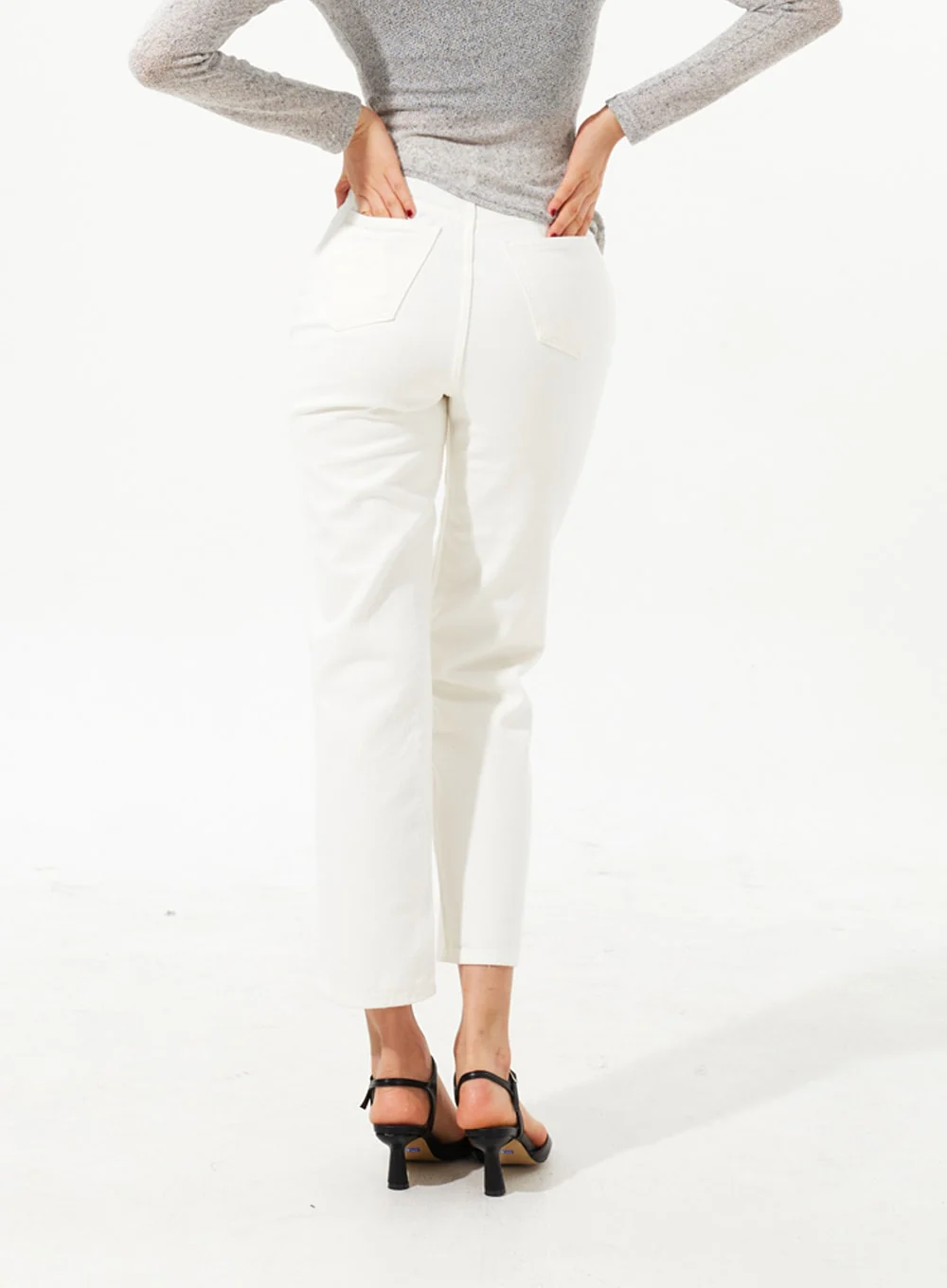 Straight Leg Ankle Pants IM323 - Image 5