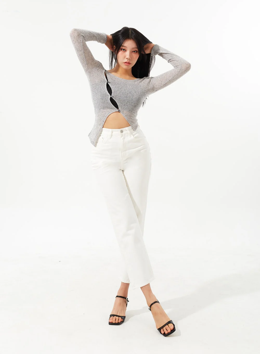 Straight Leg Ankle Pants IM323 - Image 7
