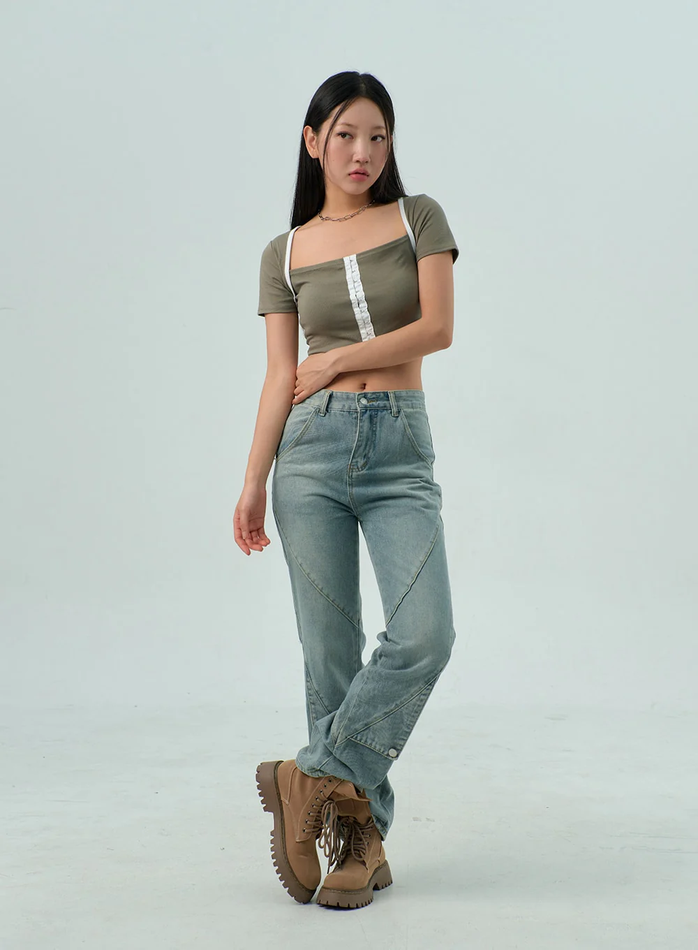 Straight Leg Jeans CY330 - Image 13