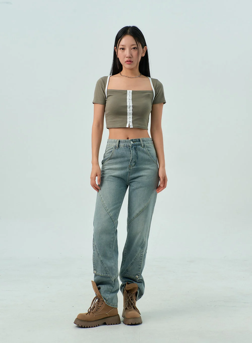 Straight Leg Jeans CY330 - Image 3
