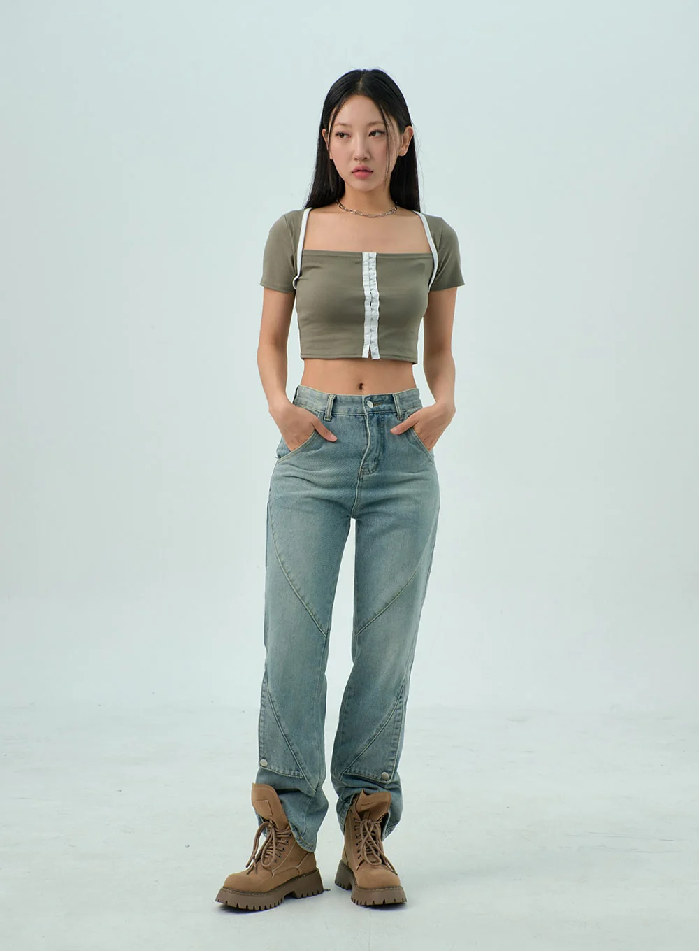 Straight Leg Jeans CY330 - Image 4