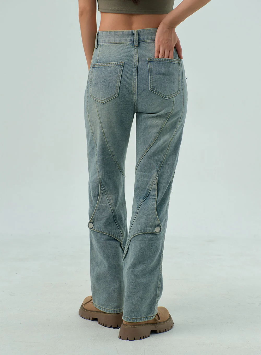 Straight Leg Jeans CY330 - Image 6