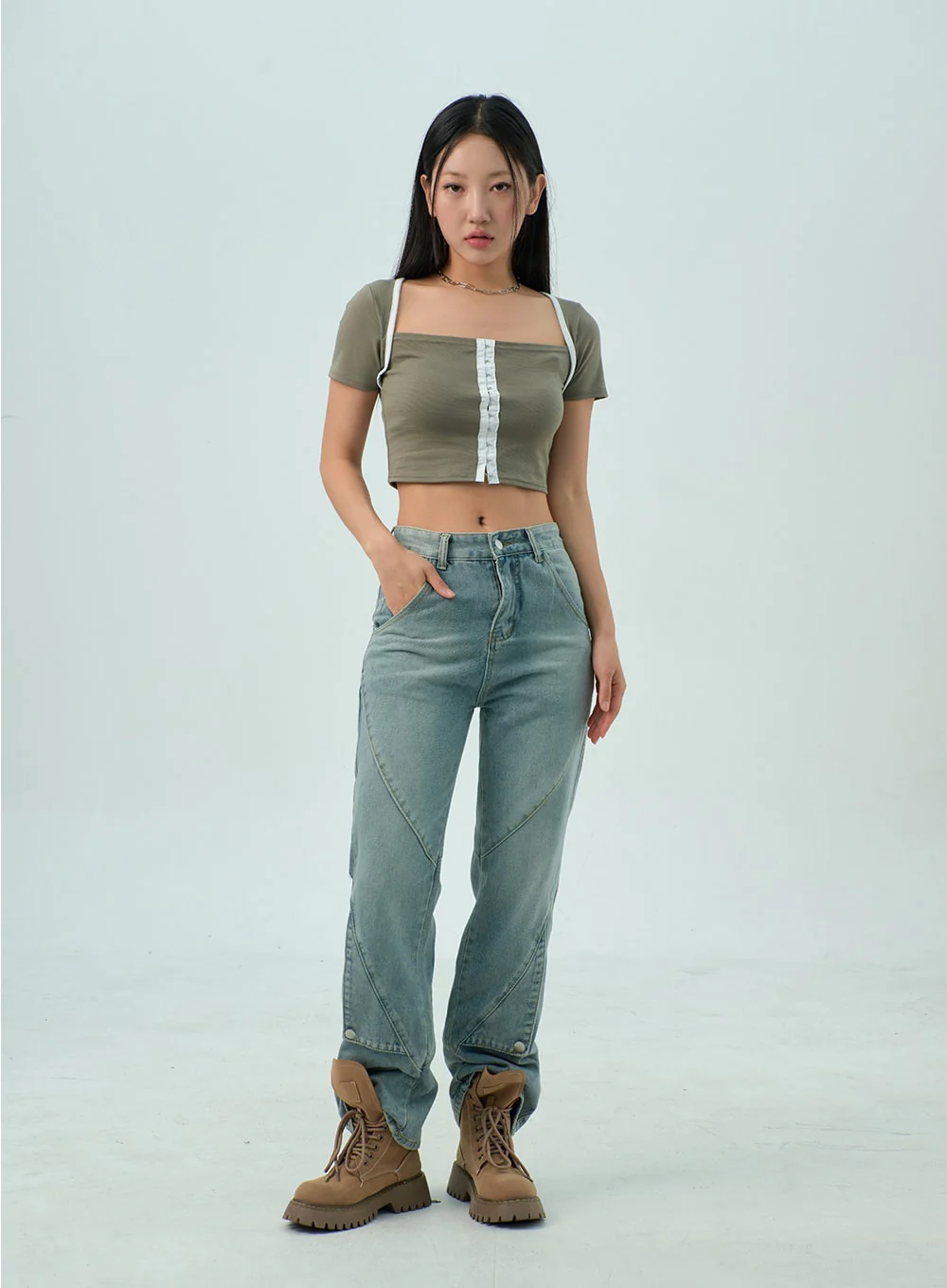Straight Leg Jeans CY330 - Image 7