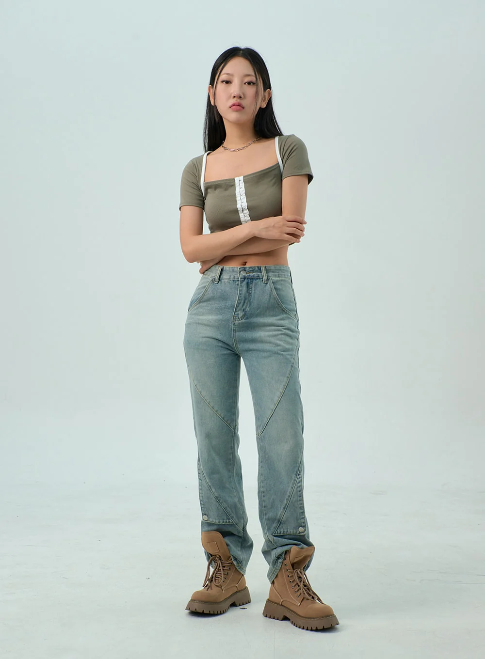 Straight Leg Jeans CY330 - Image 8