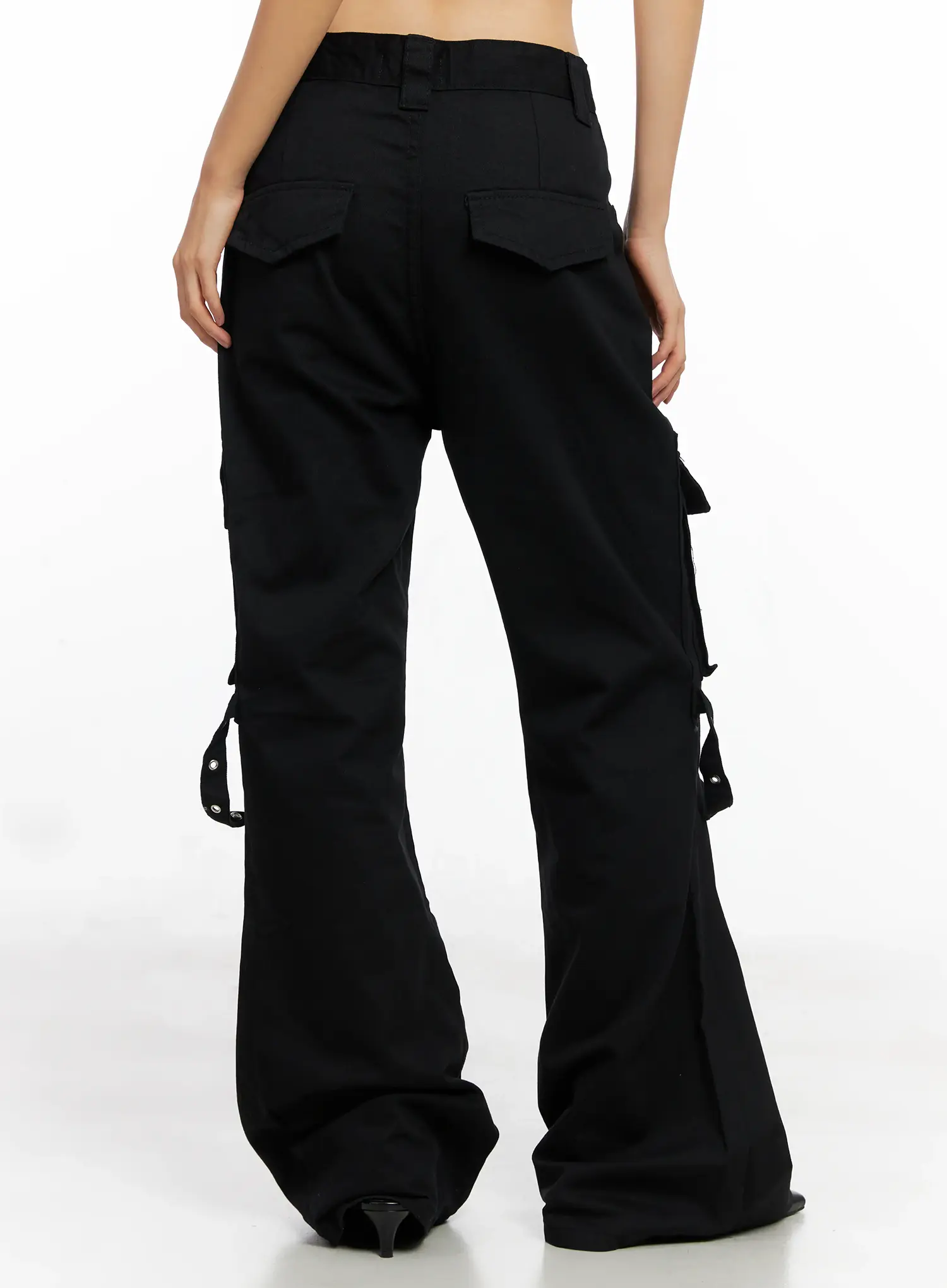 Strap Utility Flare Trousers CO528 - Image 7