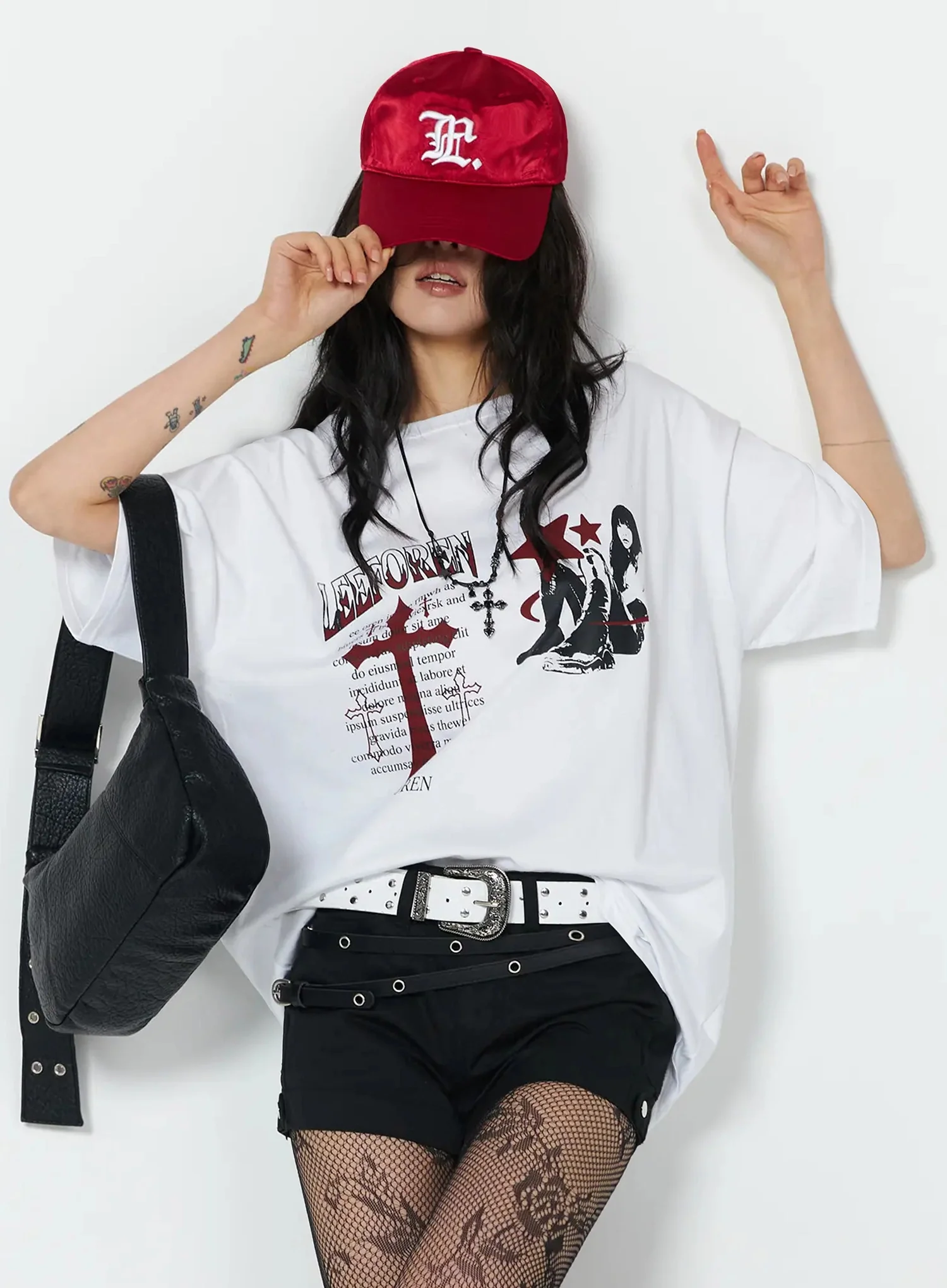 Street Graphic Oversized T-Shirt IU508