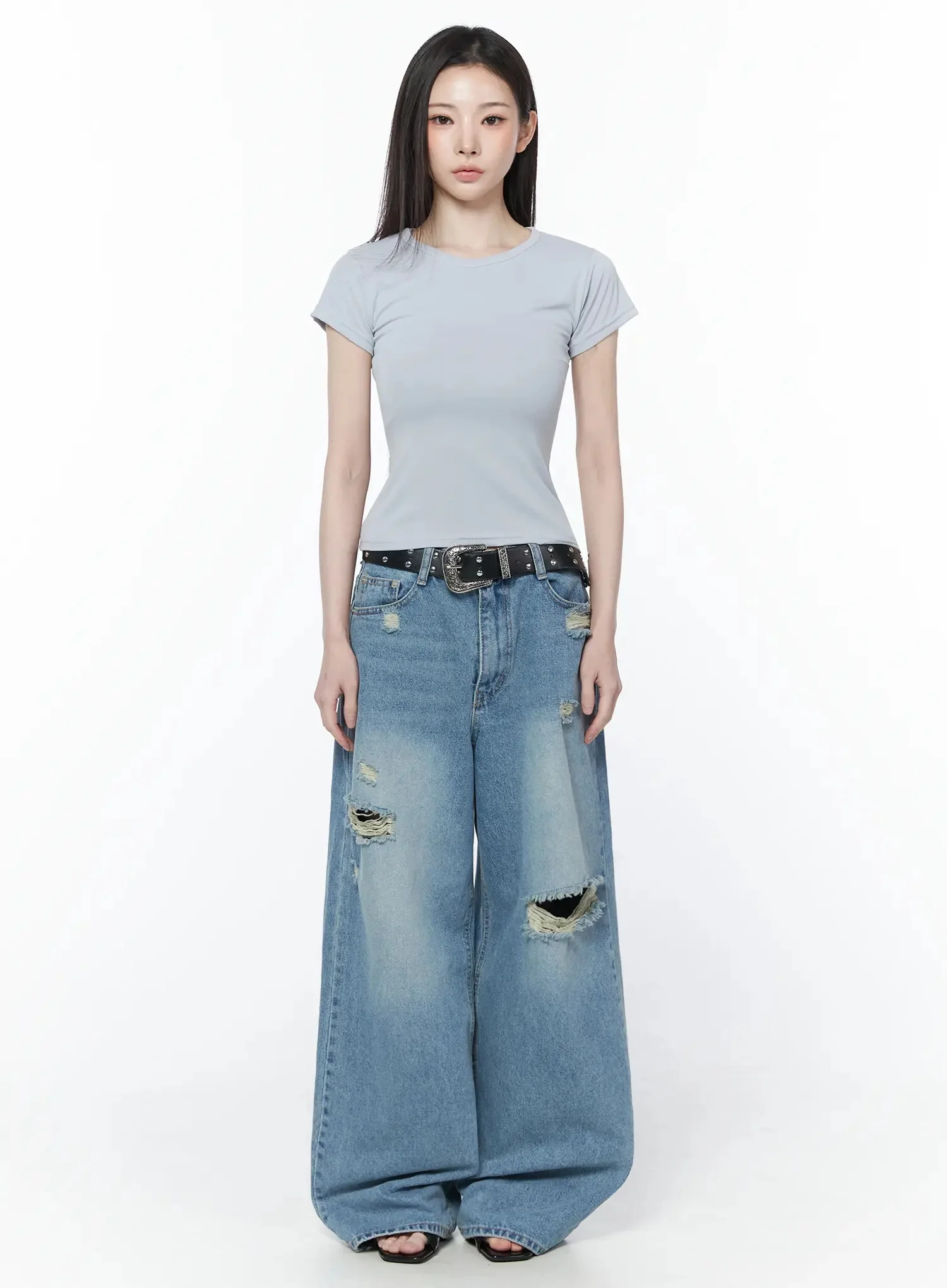 Stretch Cap Sleeve Tee IU512 - Image 3