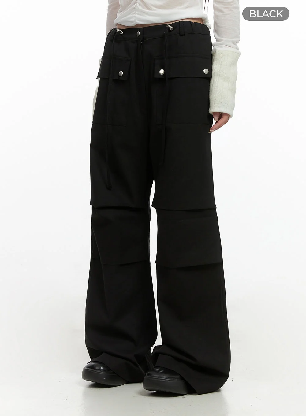 String Boot-Cut Parachuate Pants CS430 - Image 9