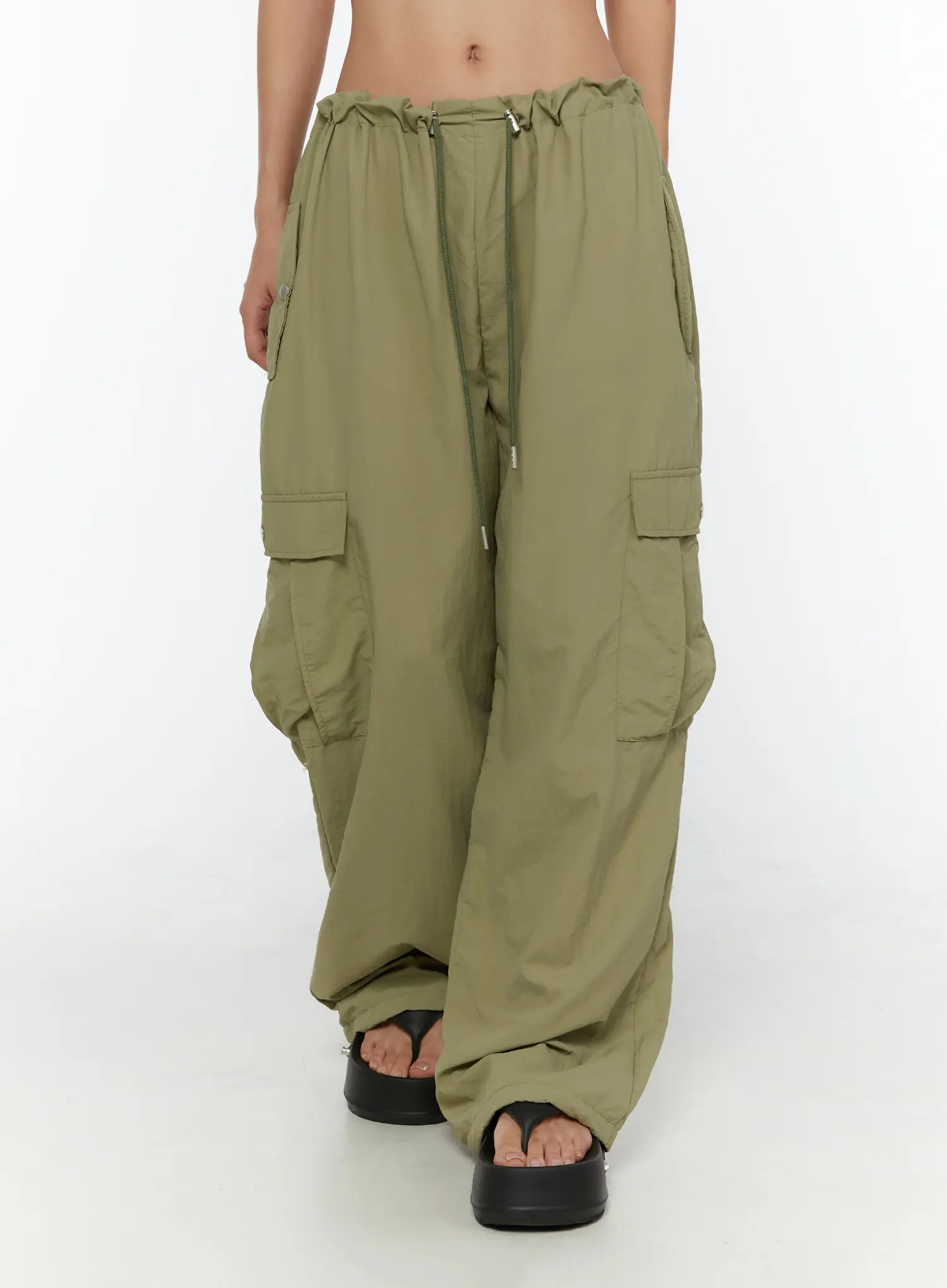 String Pocket Wide Pants CU526 - Image 3