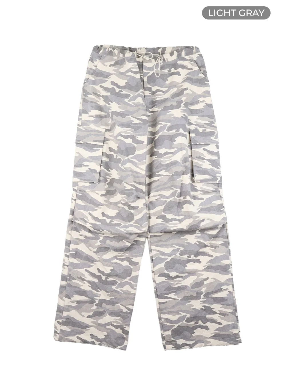 String Waist Camo Cargo Pants CA430 - Image 11