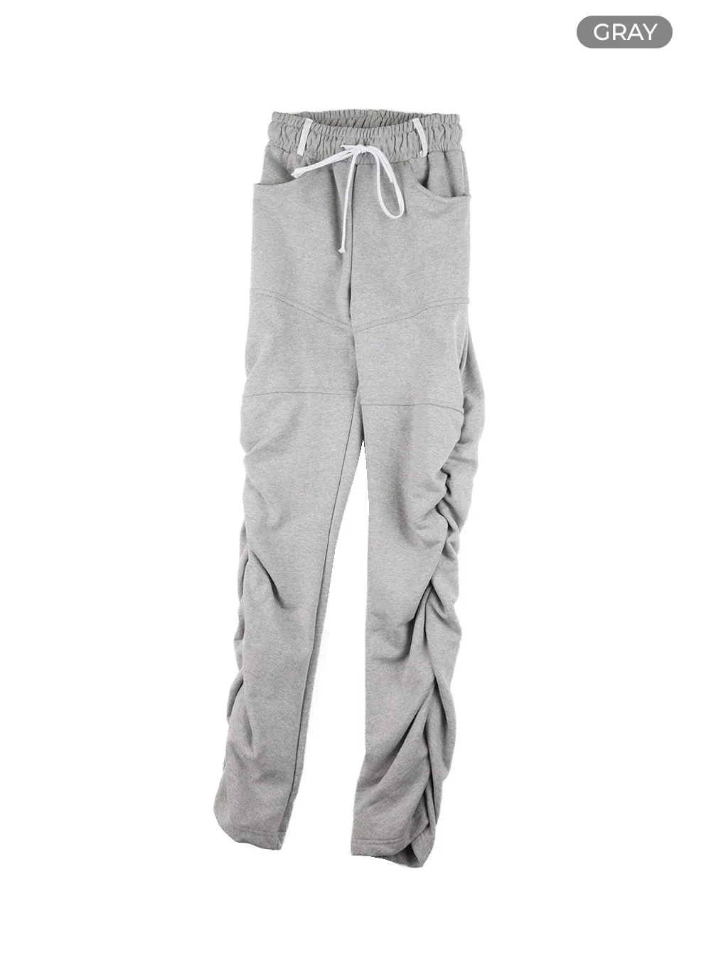 String Waist Shirring Bootcut Pants CM429 - Image 8