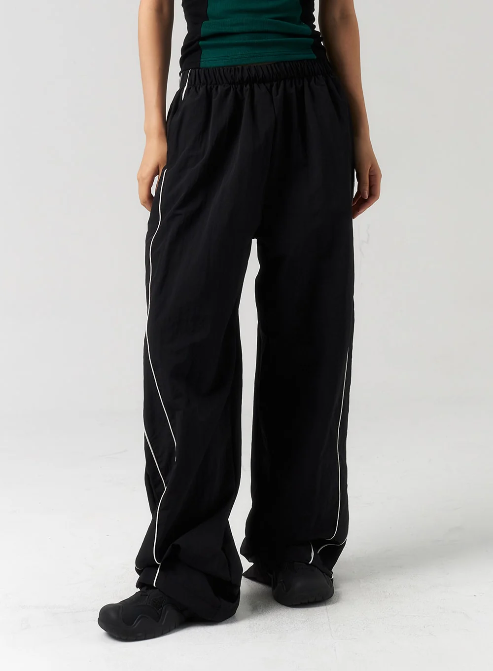 Stripe Nylon Track Pants CU323 - Image 2