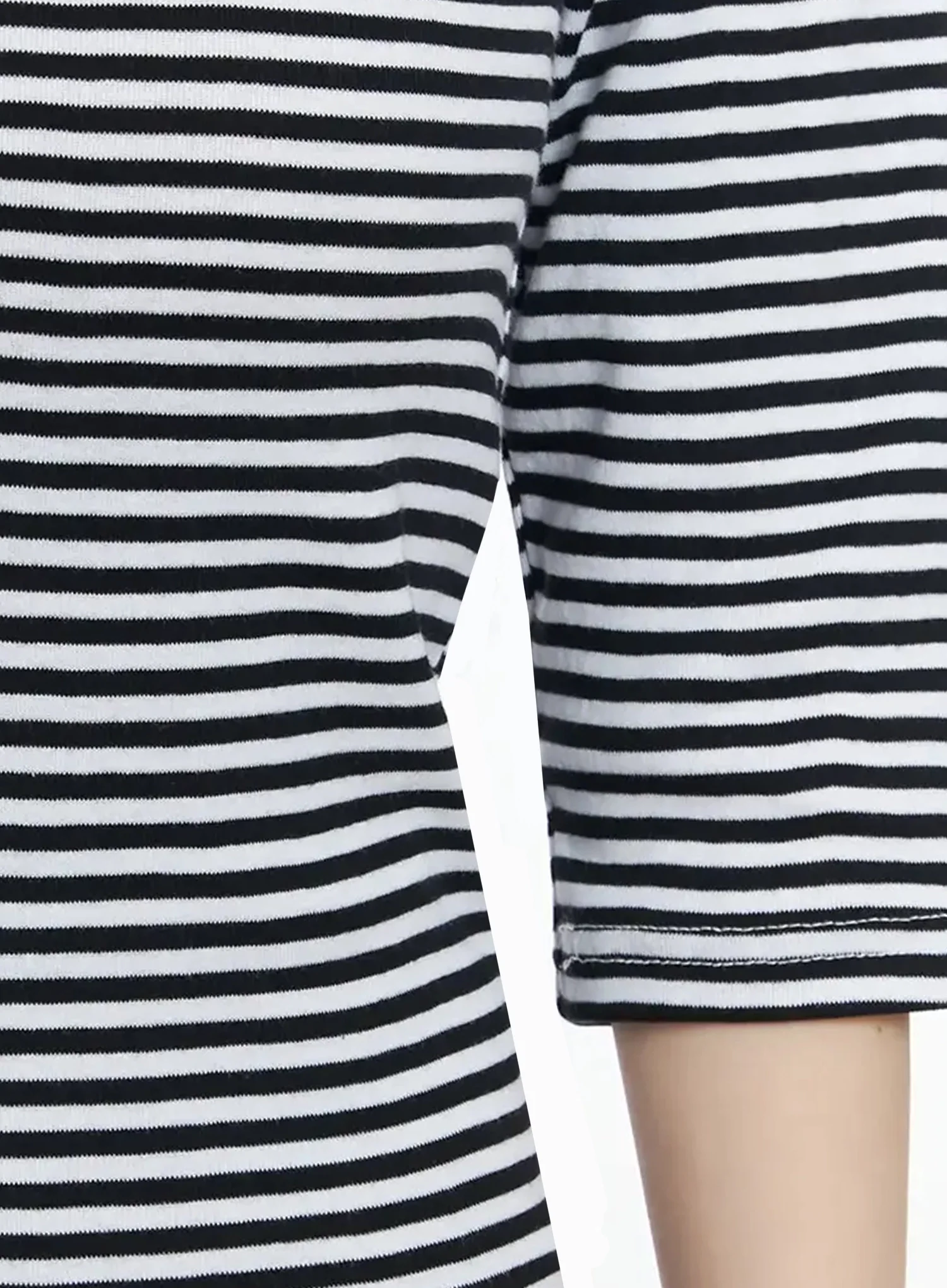 Striped 3/4 Sleeve Top IF505 - Image 9