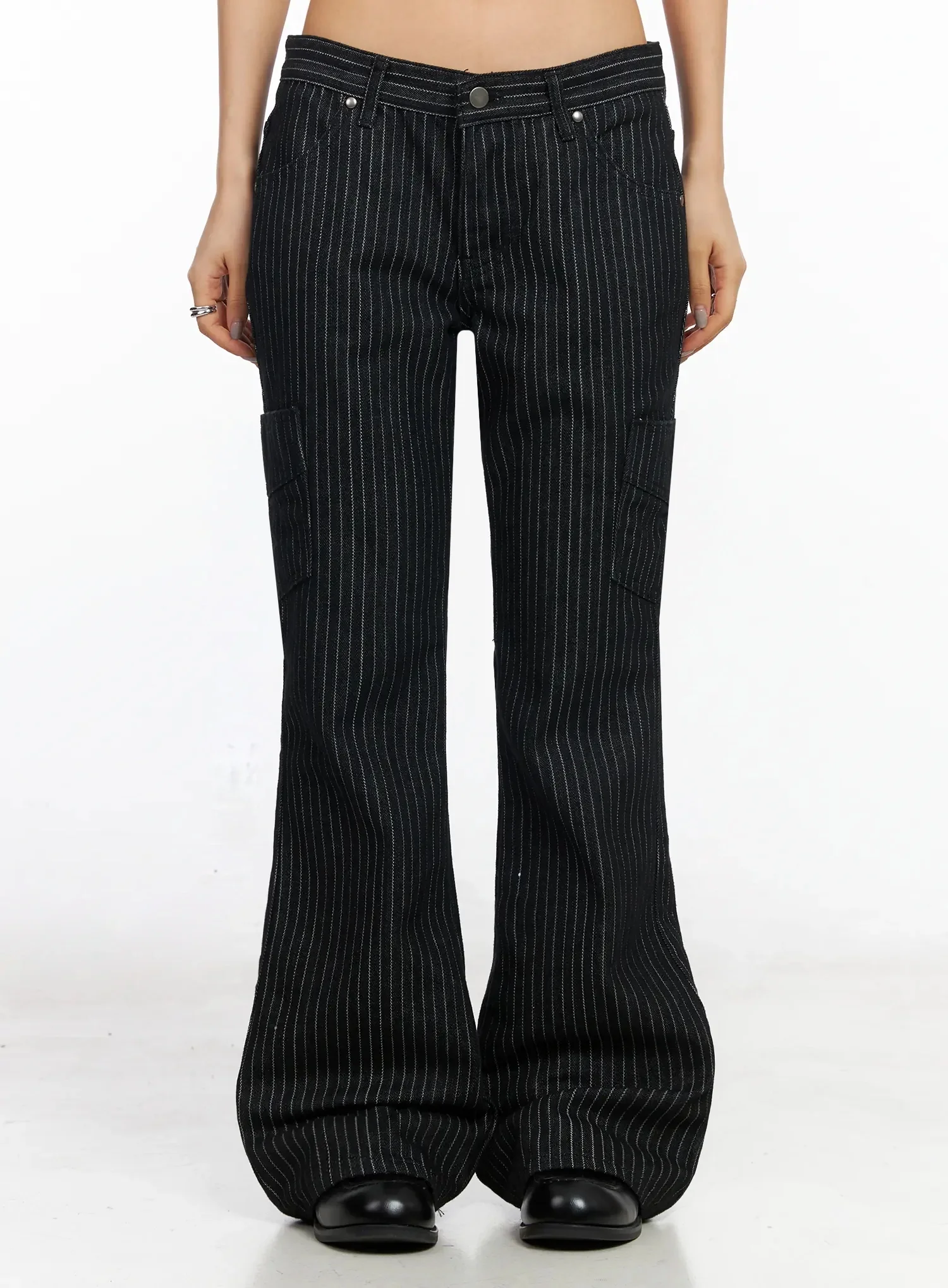 Striped Bootcut Pants CA513