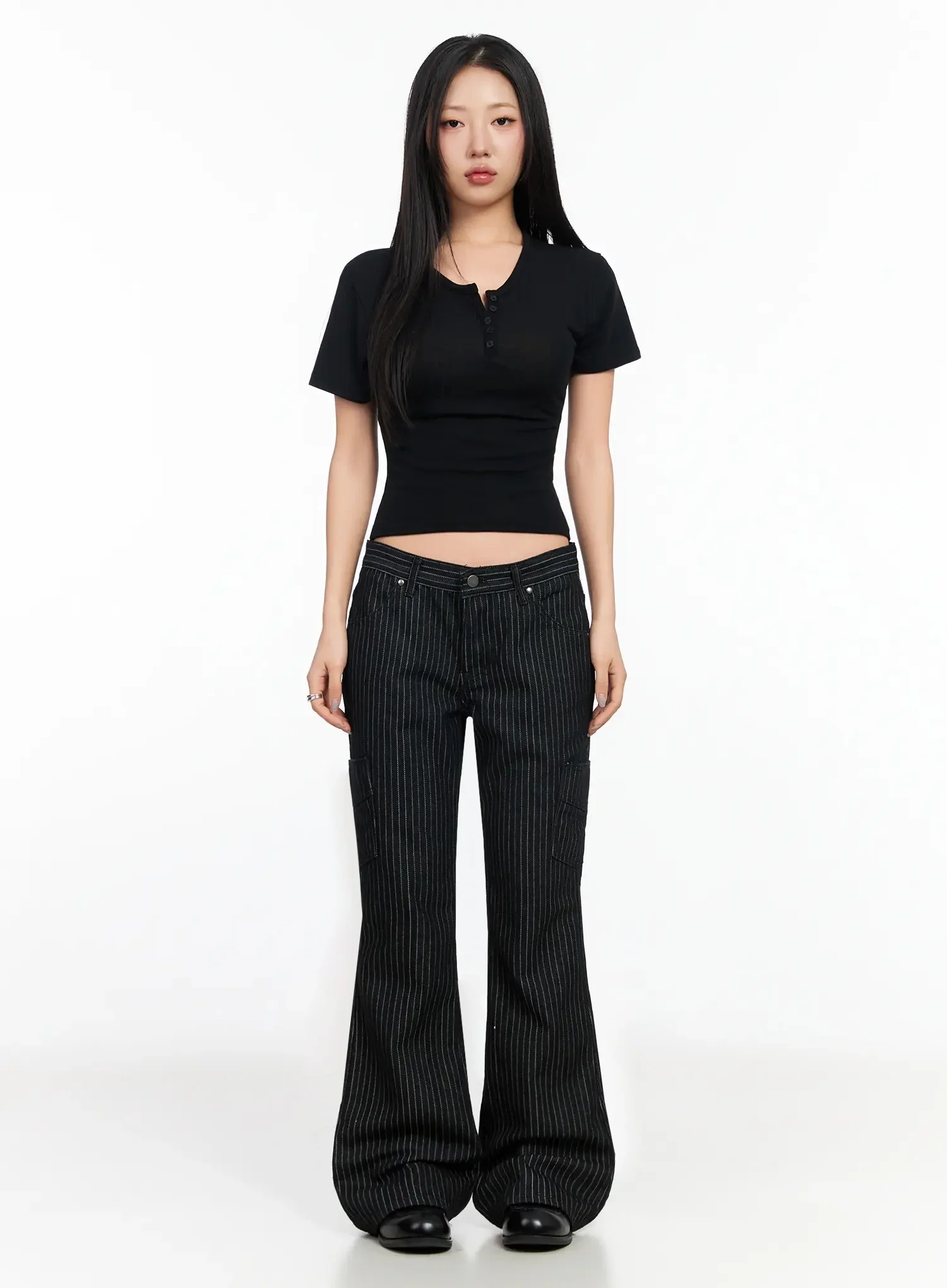 Striped Bootcut Pants CA513 - Image 6