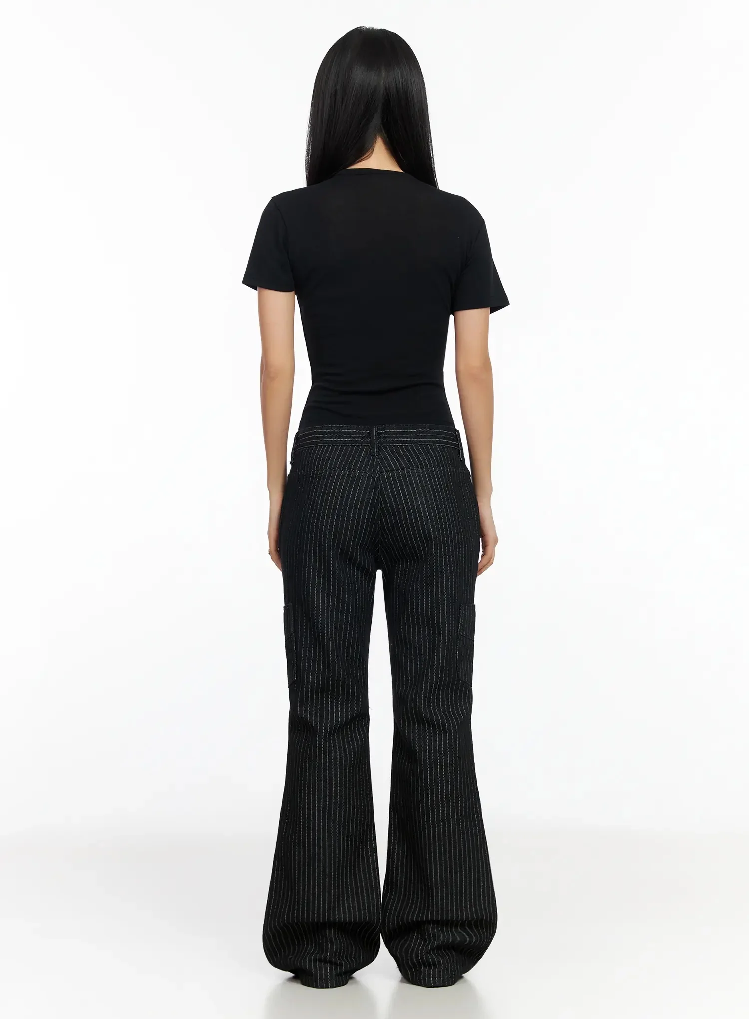 Striped Bootcut Pants CA513 - Image 8