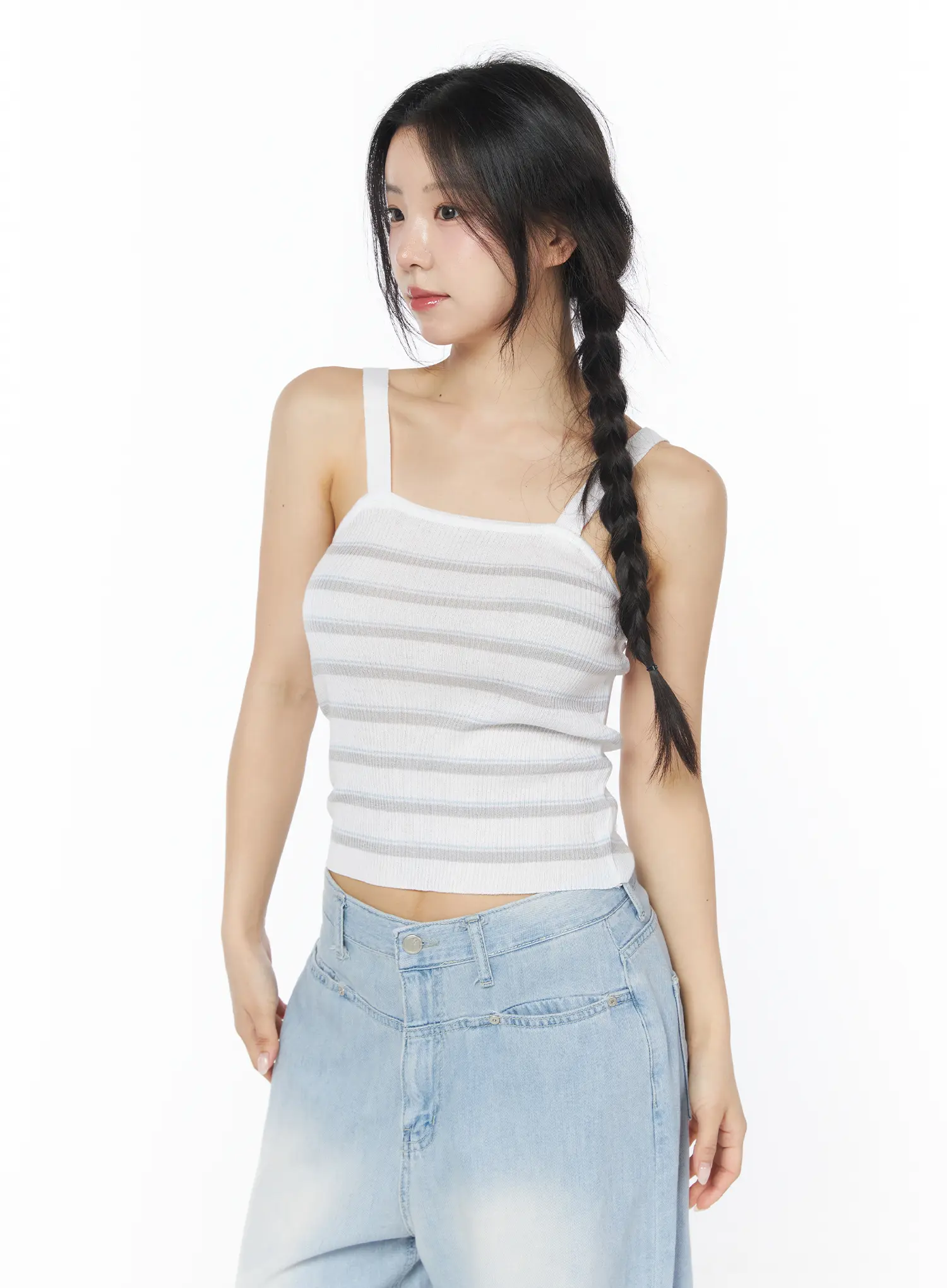 Striped Knit Cami Top CY522 - Image 10