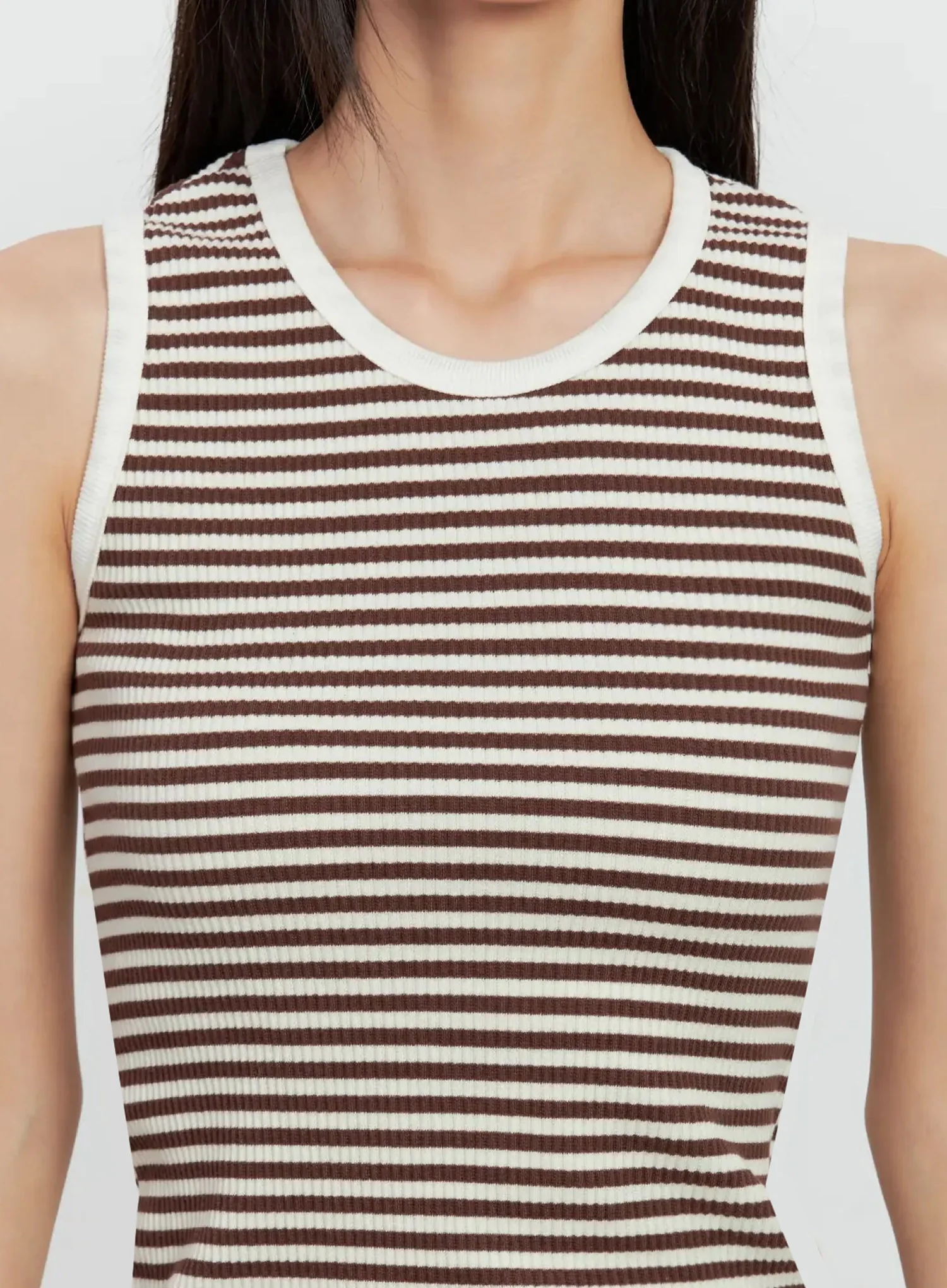 Striped Knit Tank Top IL528 - Image 3