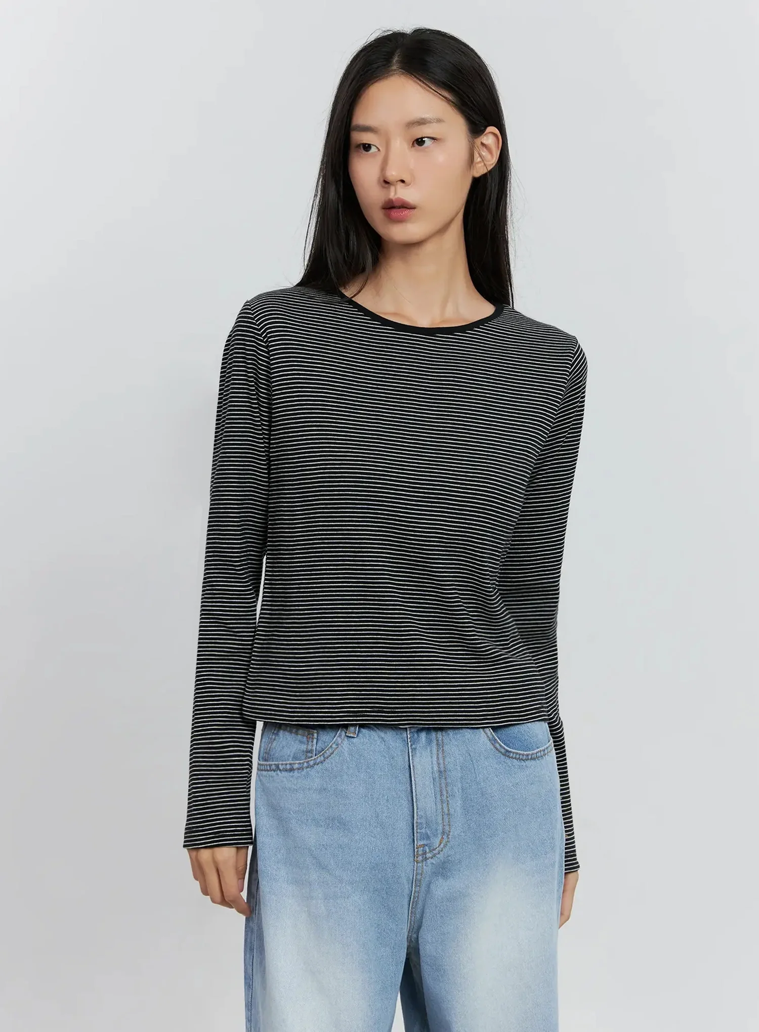 Striped Long Sleeve Tee IS516 - Image 14