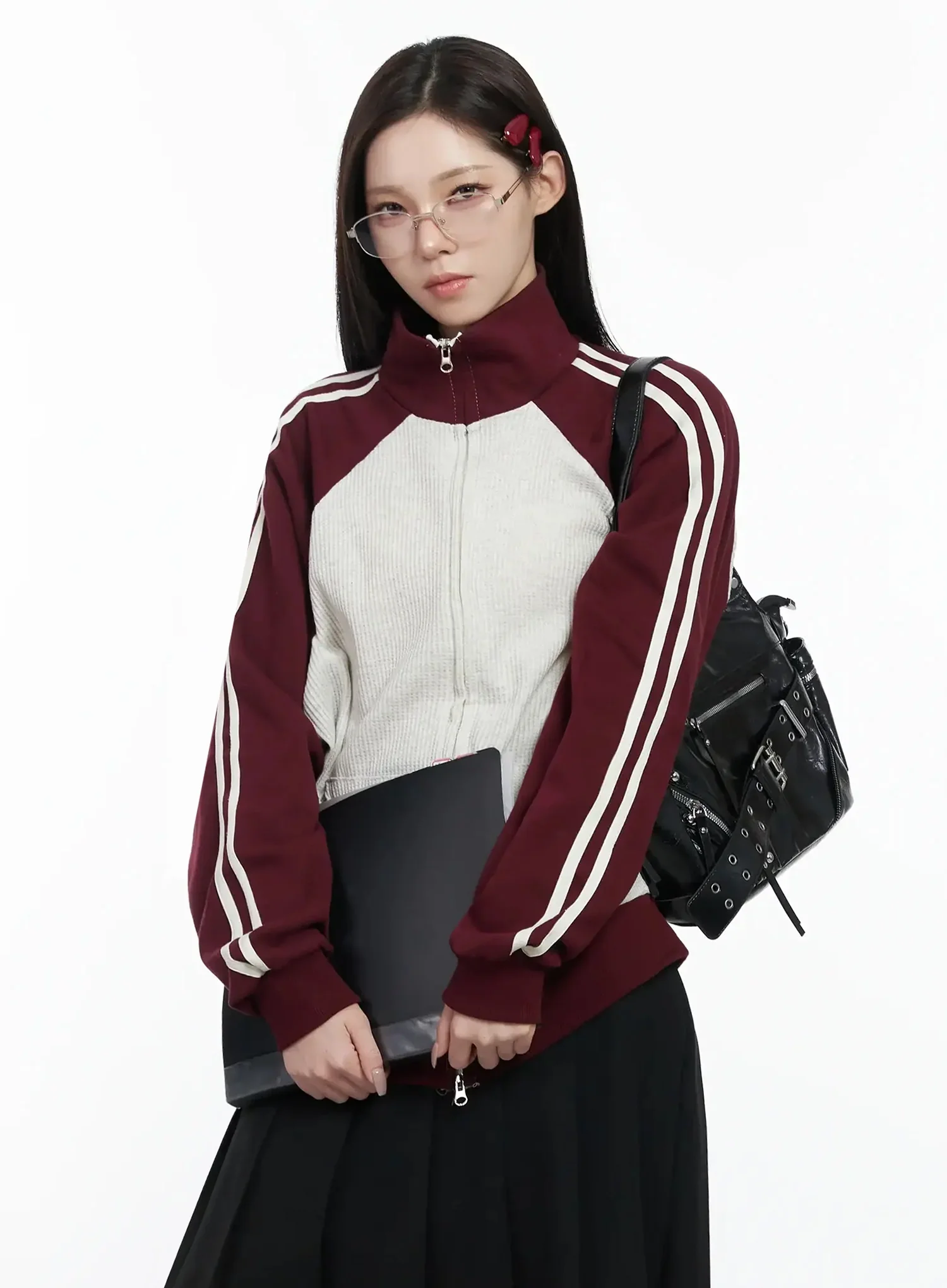 Striped Raglan Track Jacket IJ528