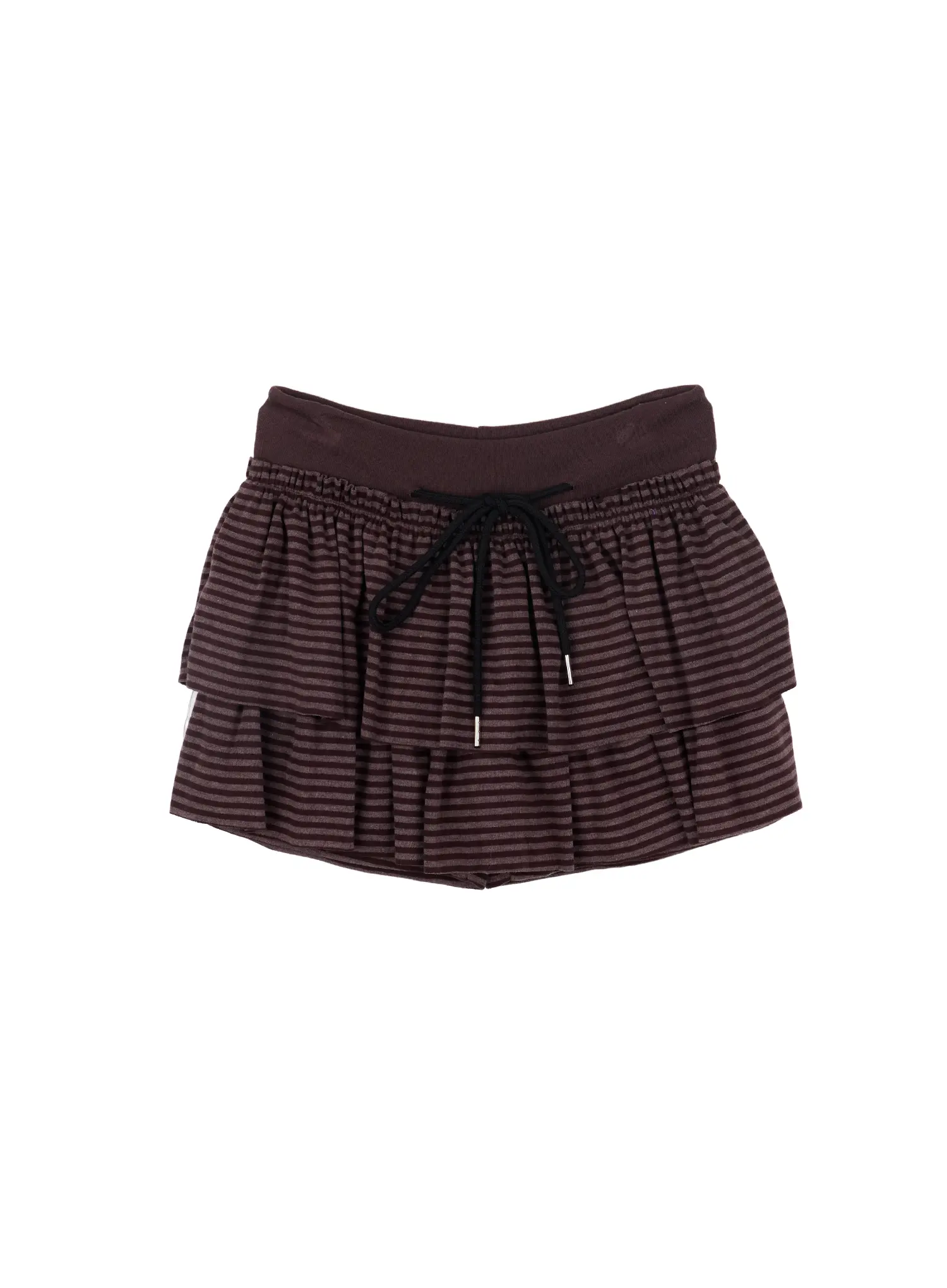 Striped Ruffle Mini Skirt CM510 - Image 10