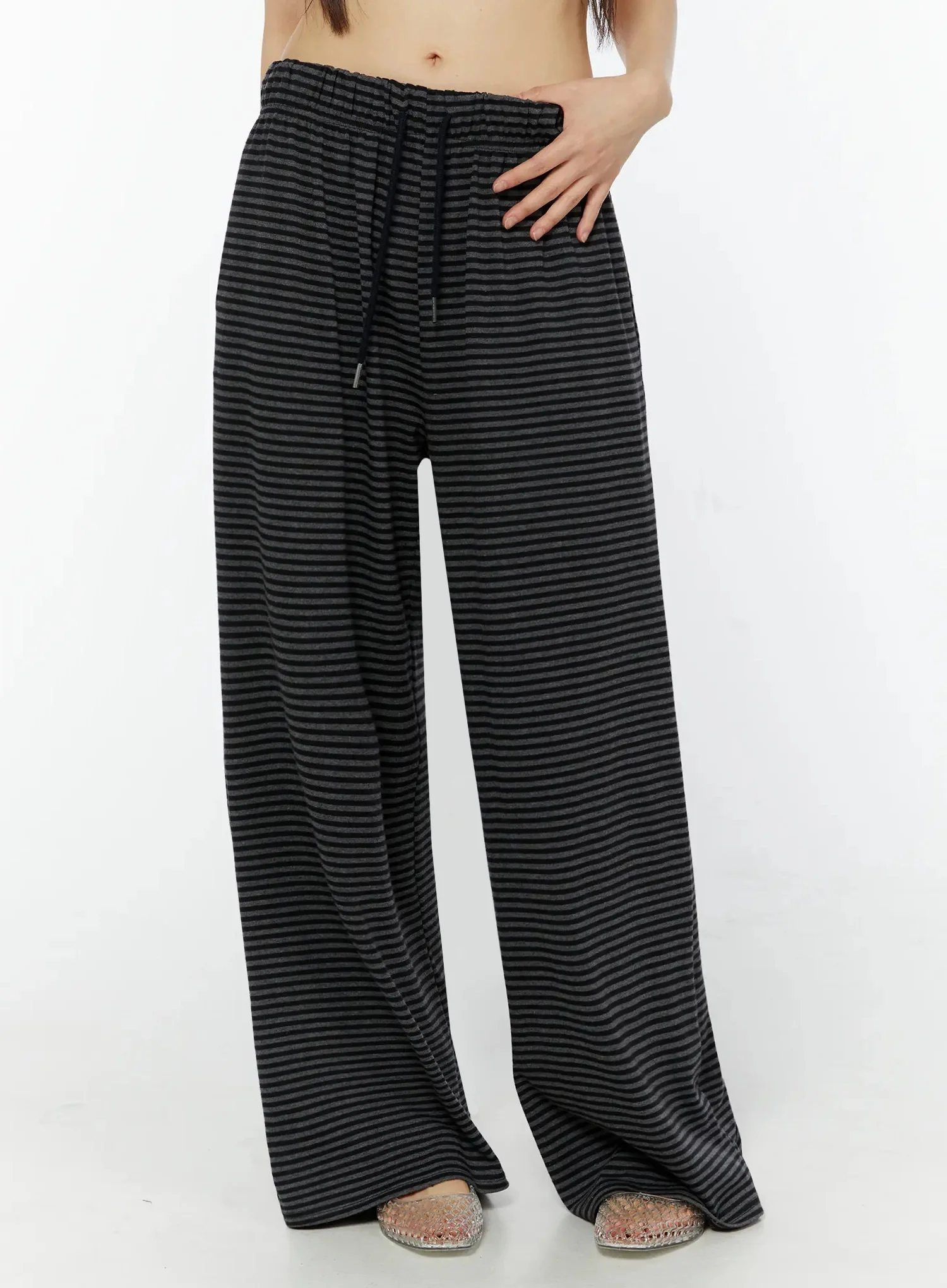 Striped Wide-Leg Sweatpants CU515 - Image 10
