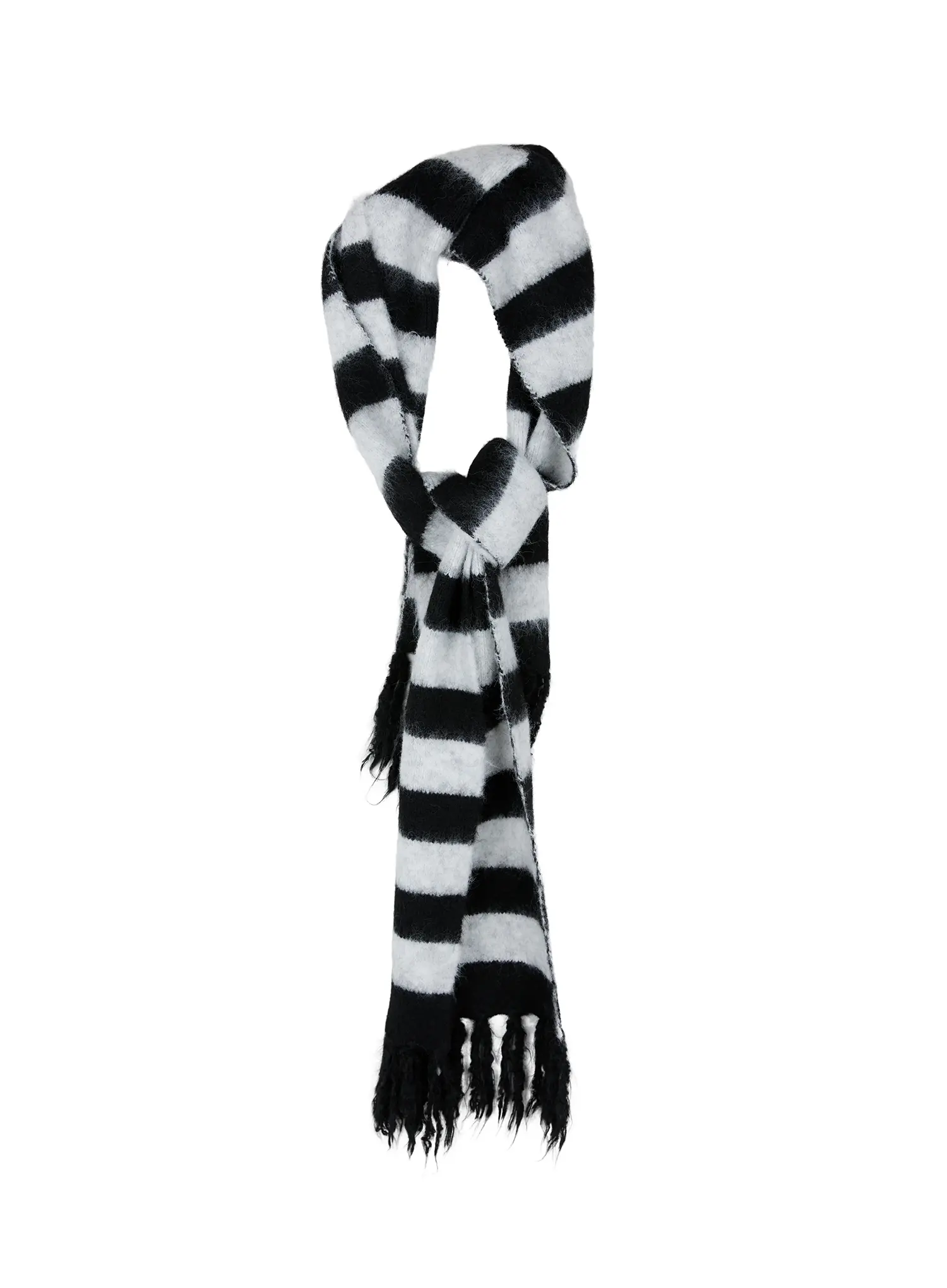 Striped Wool Knit Scarf ID511 - Image 9