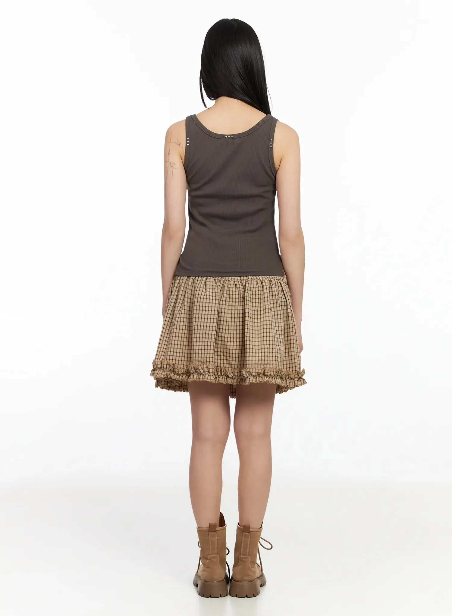 Stud Detail Ribbed Tank IA523 - Image 11
