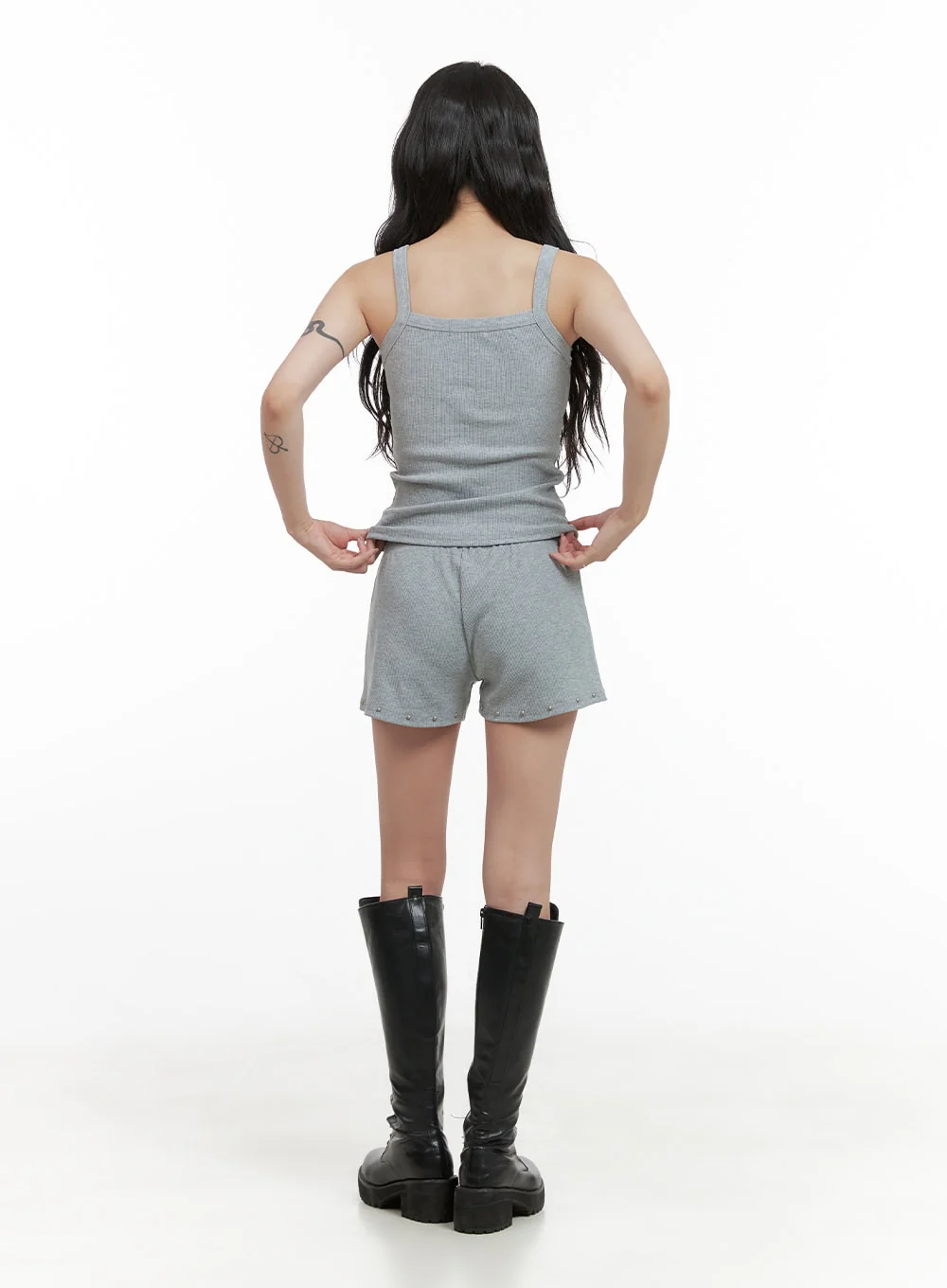 Studded Cotton Shorts CG420 - Image 6