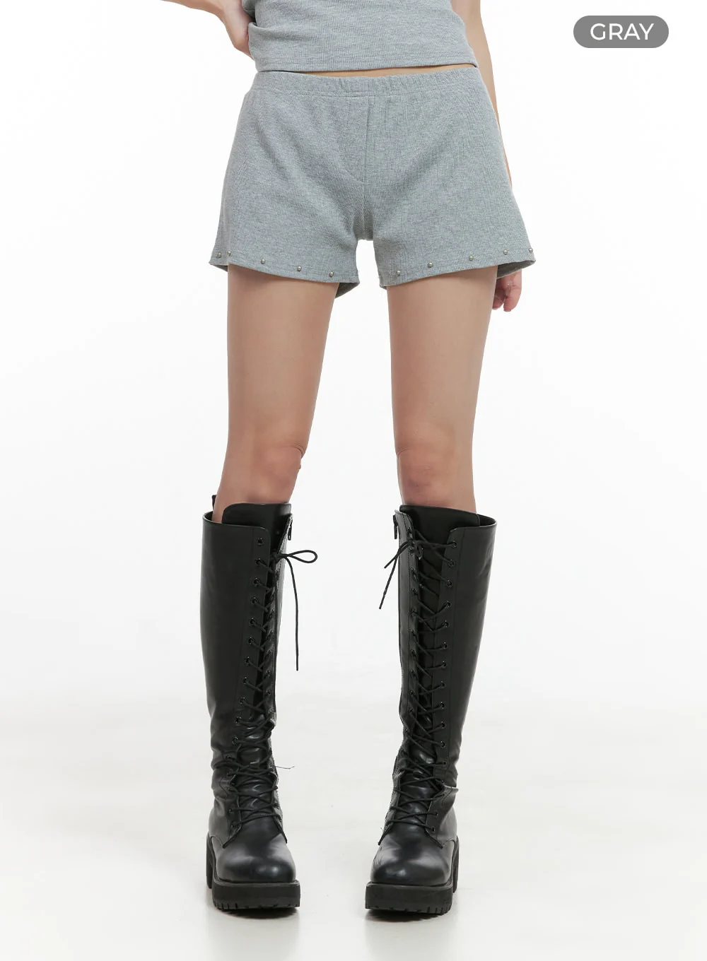 Studded Cotton Shorts CG420 - Image 7