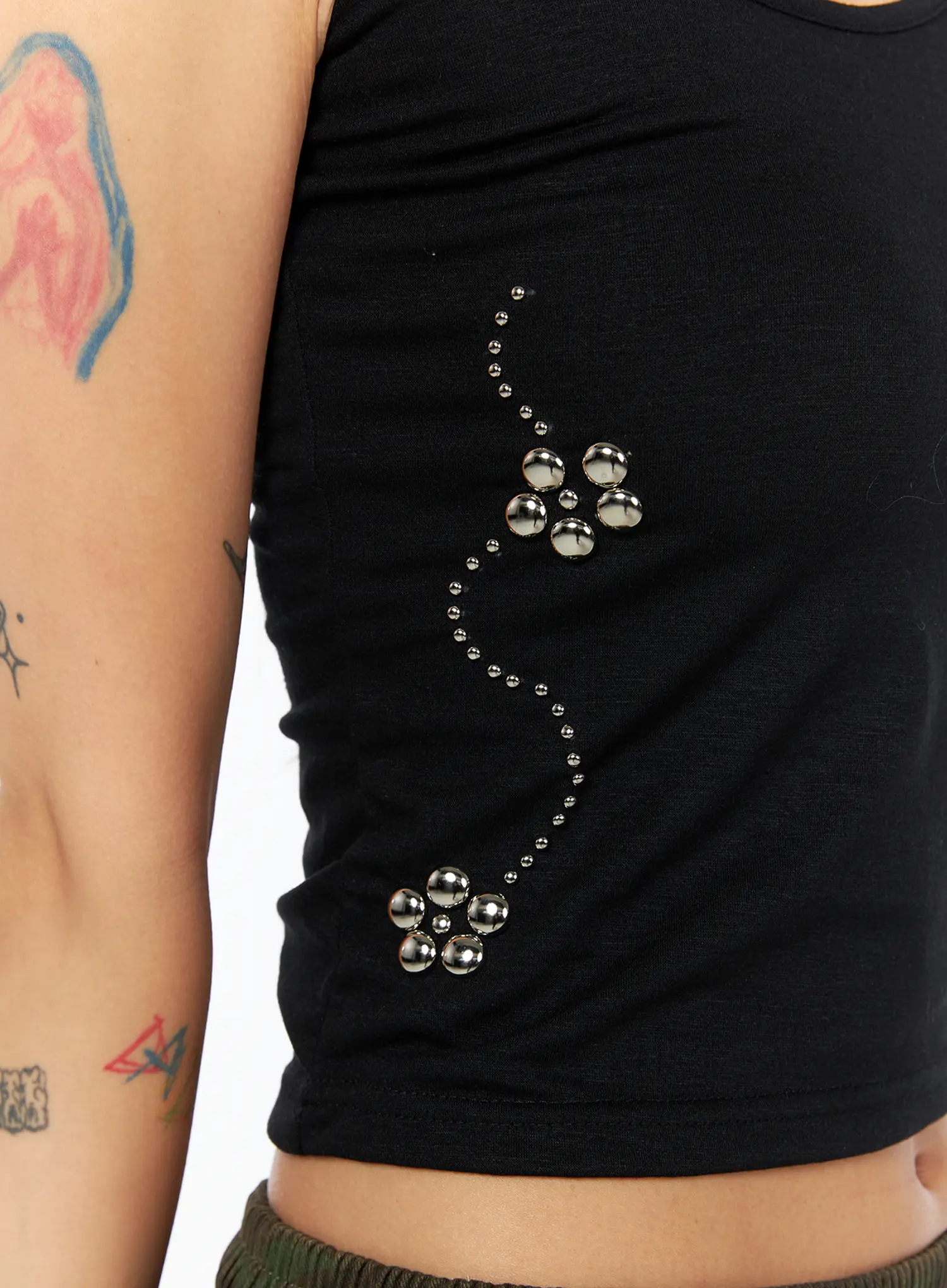 Studded Halter Sleeveless Top CU517 - Image 6