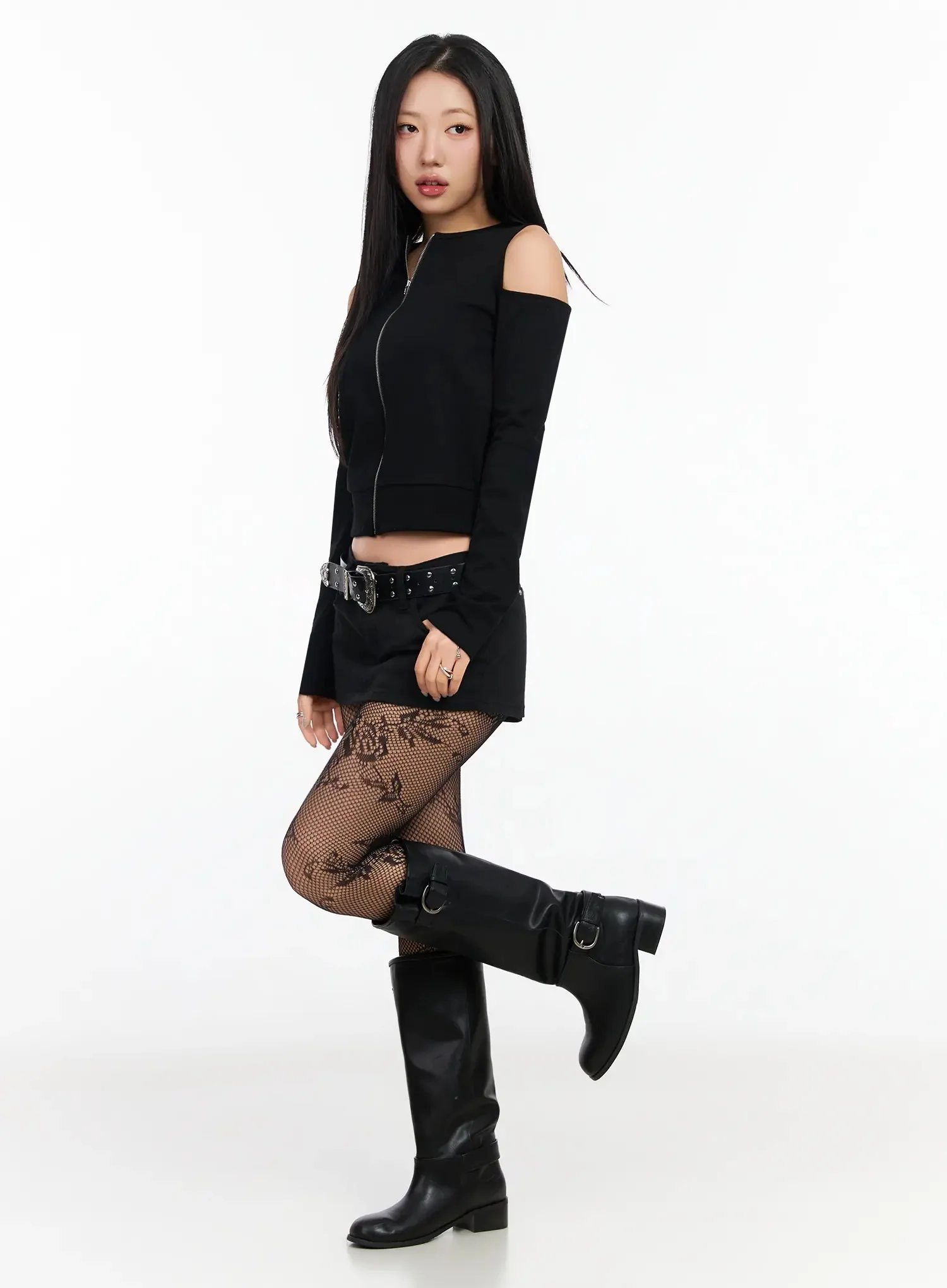 Studded Low-Rise Mini Skort IA507 - Image 13