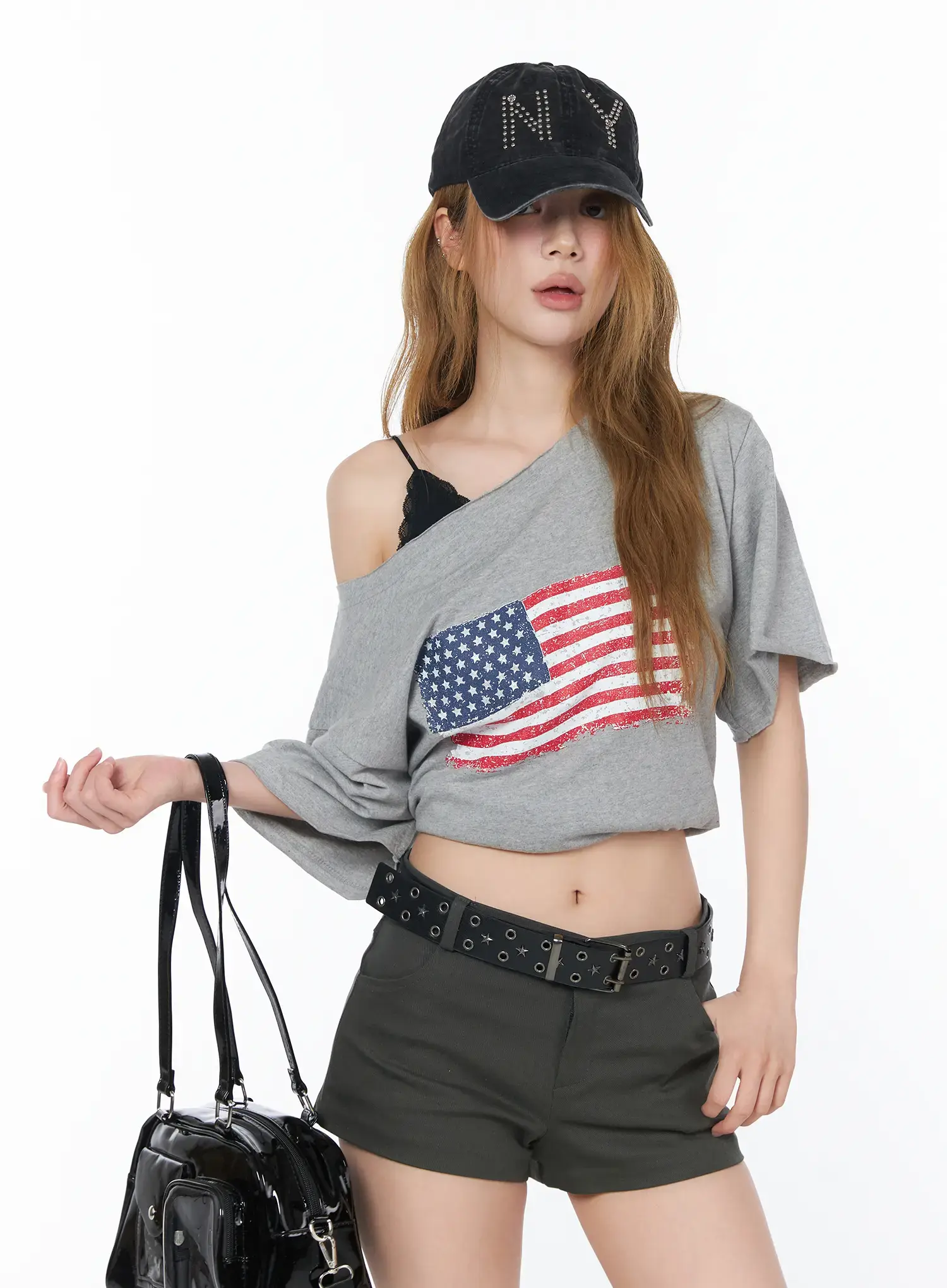 Studded NY Baseball Cap CY519 - Image 2