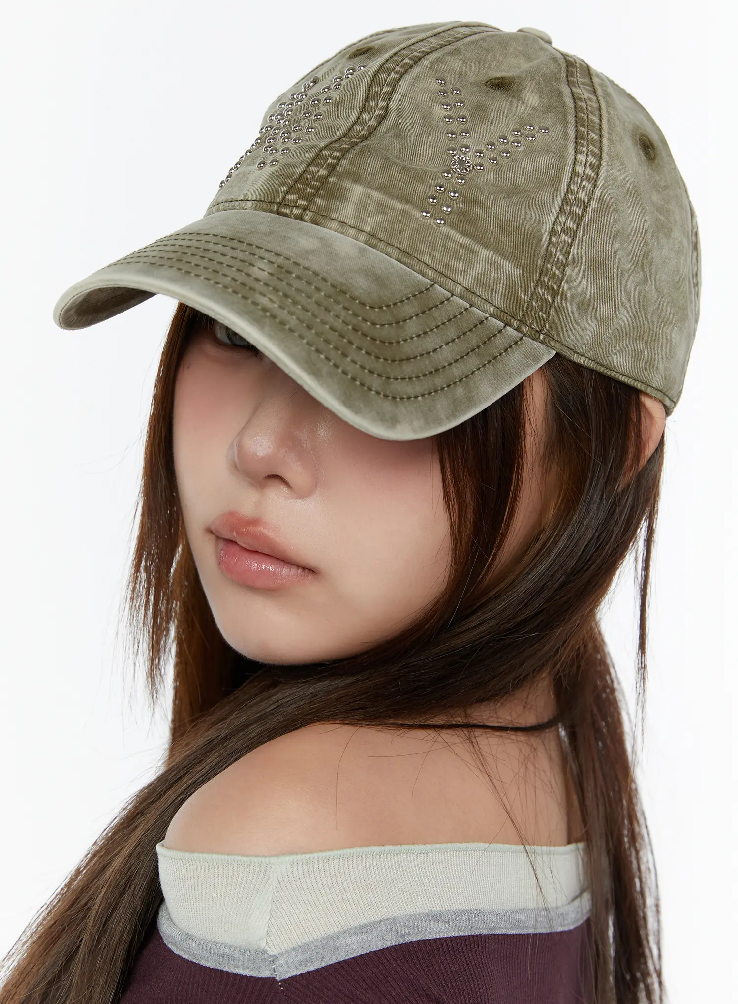 Studded NY Baseball Cap CY519 - Image 6