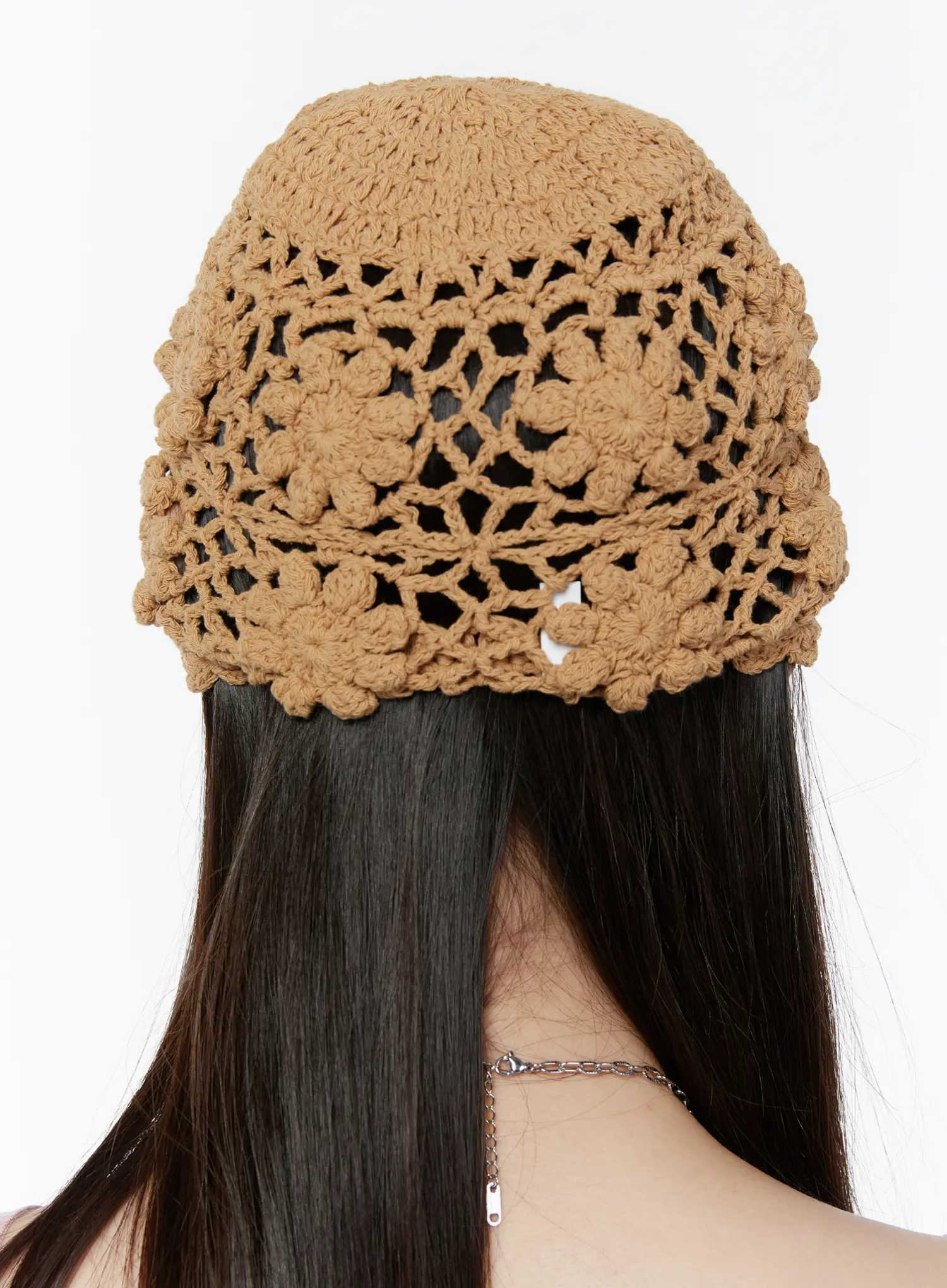 Summer Floral Crochet Beanie CU505 - Image 3