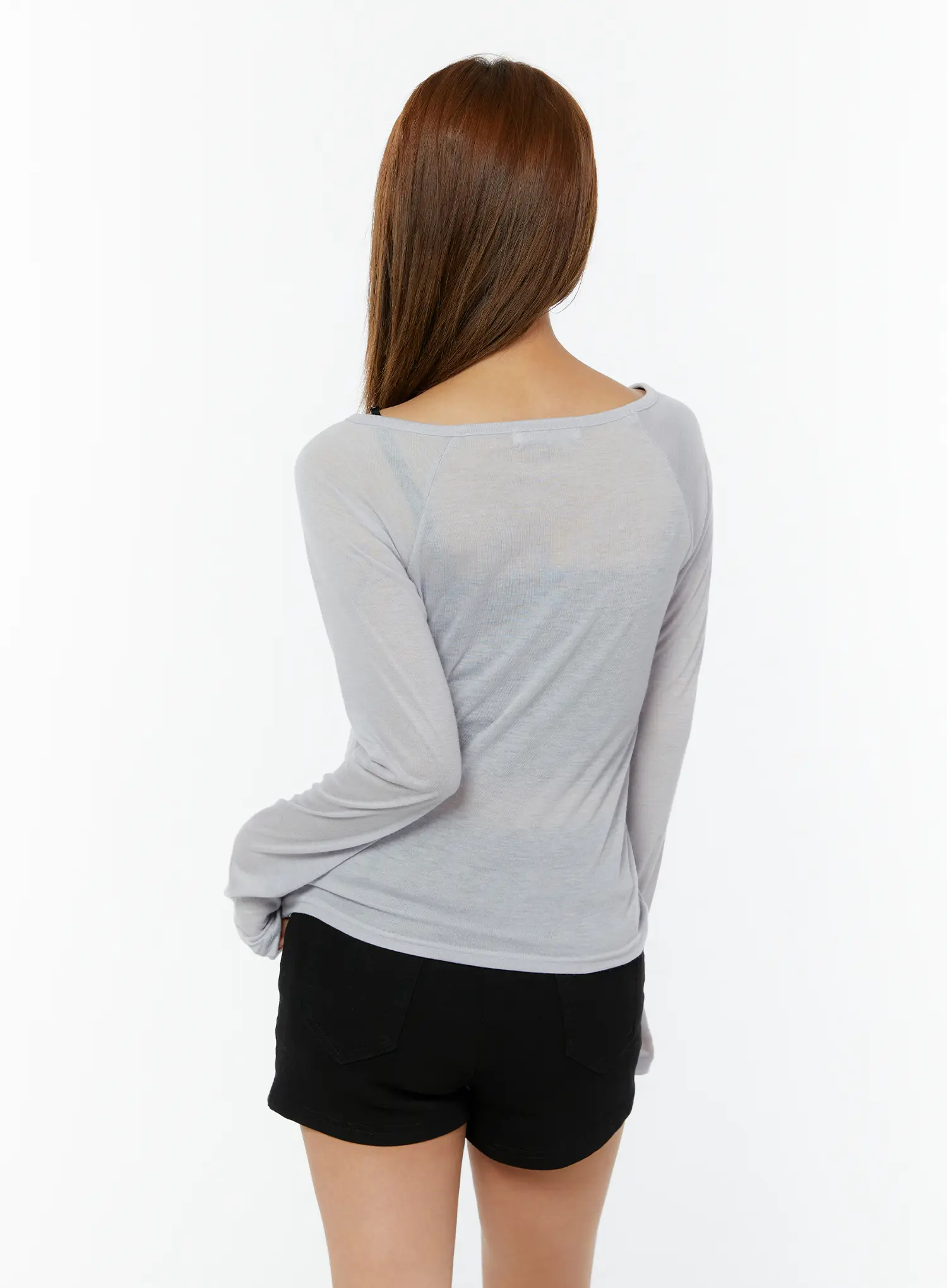 Summer Sheer Graphic Long Sleeve Tee CY521 - Image 7