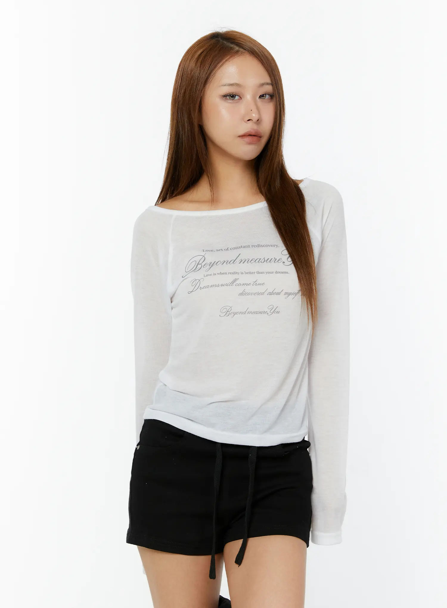 Summer Sheer Graphic Long Sleeve Tee CY521 - Image 8