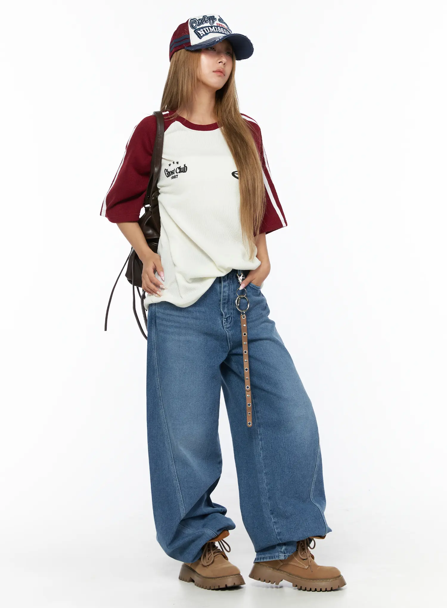Suna Washed Wide Leg Jeans CU523