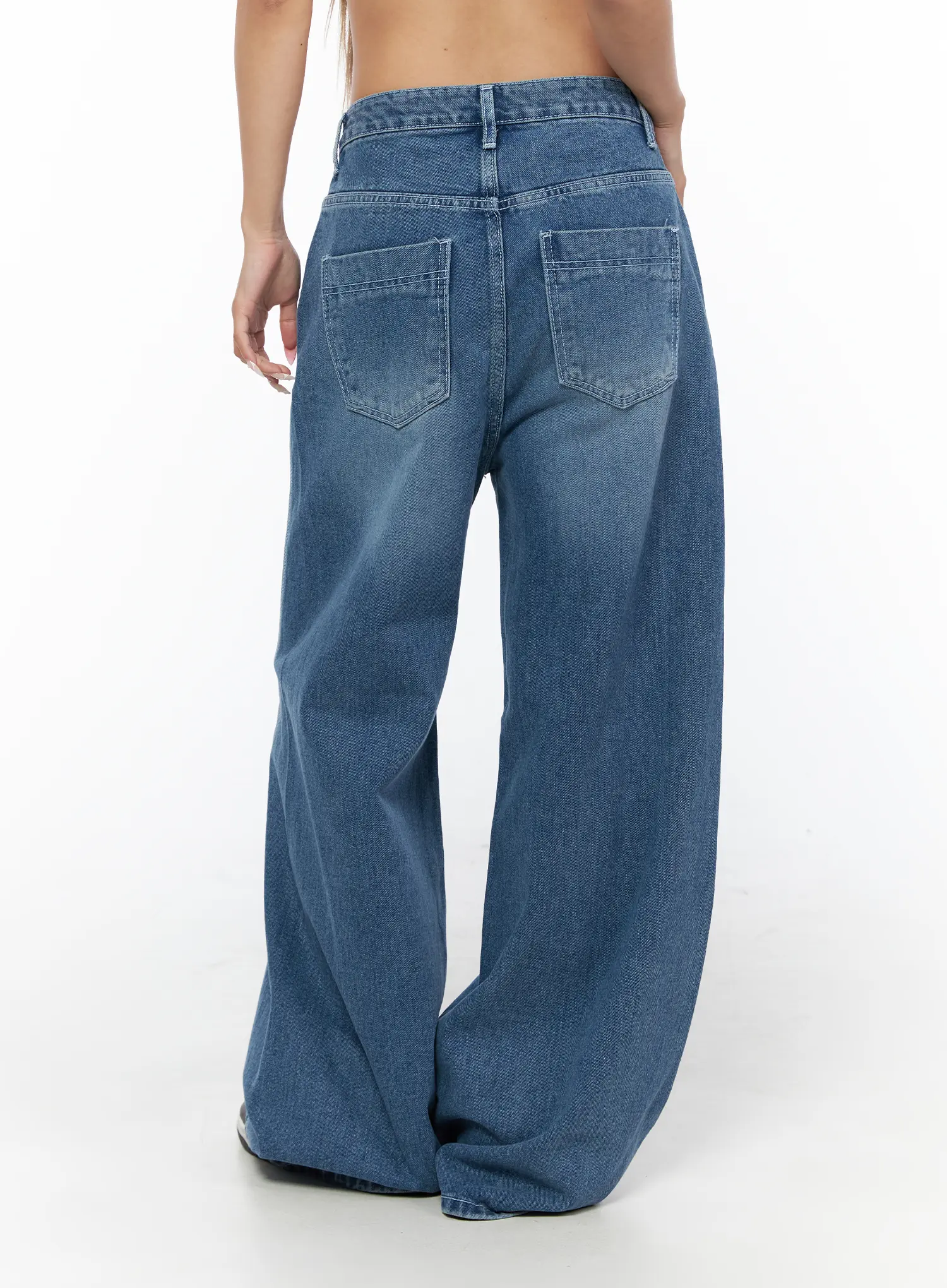 Suna Washed Wide Leg Jeans CU523 - Image 4