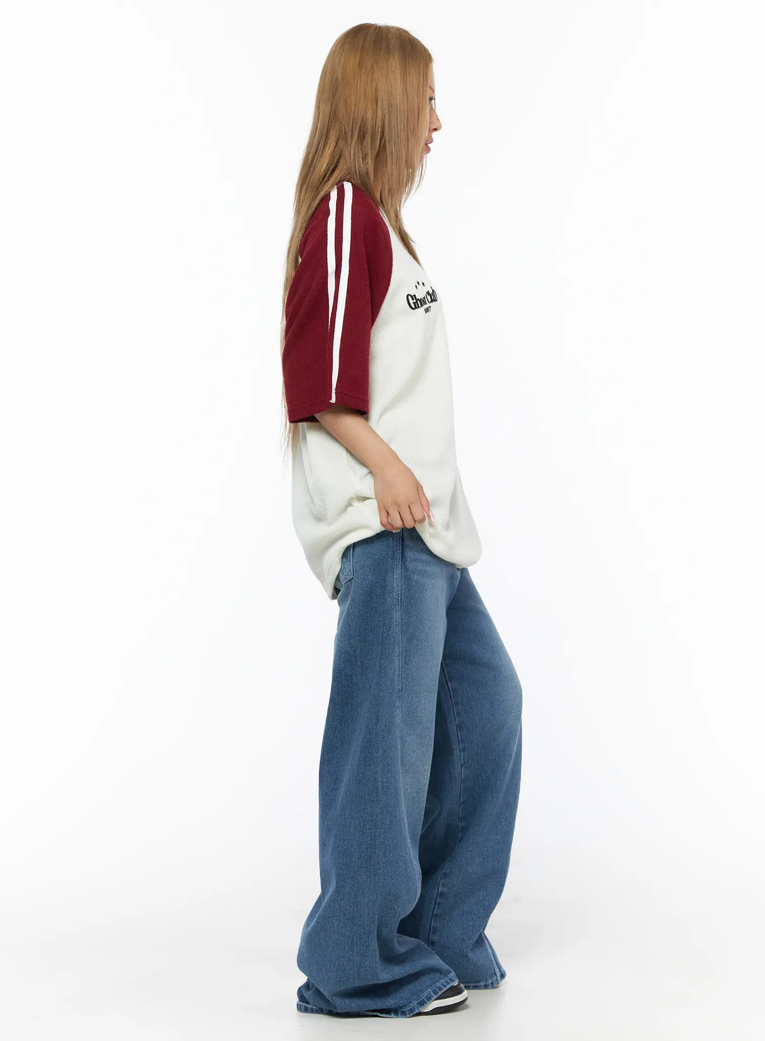 Suna Washed Wide Leg Jeans CU523 - Image 6