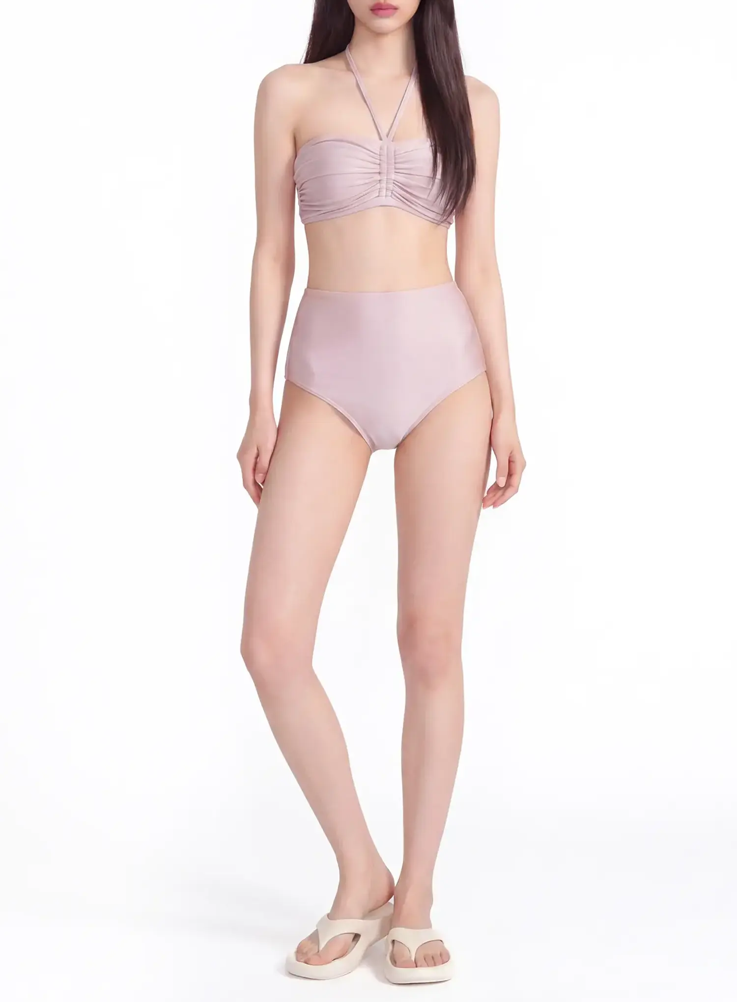 Sweet Shimmer Ruched Bikini Set IY514 - Image 4