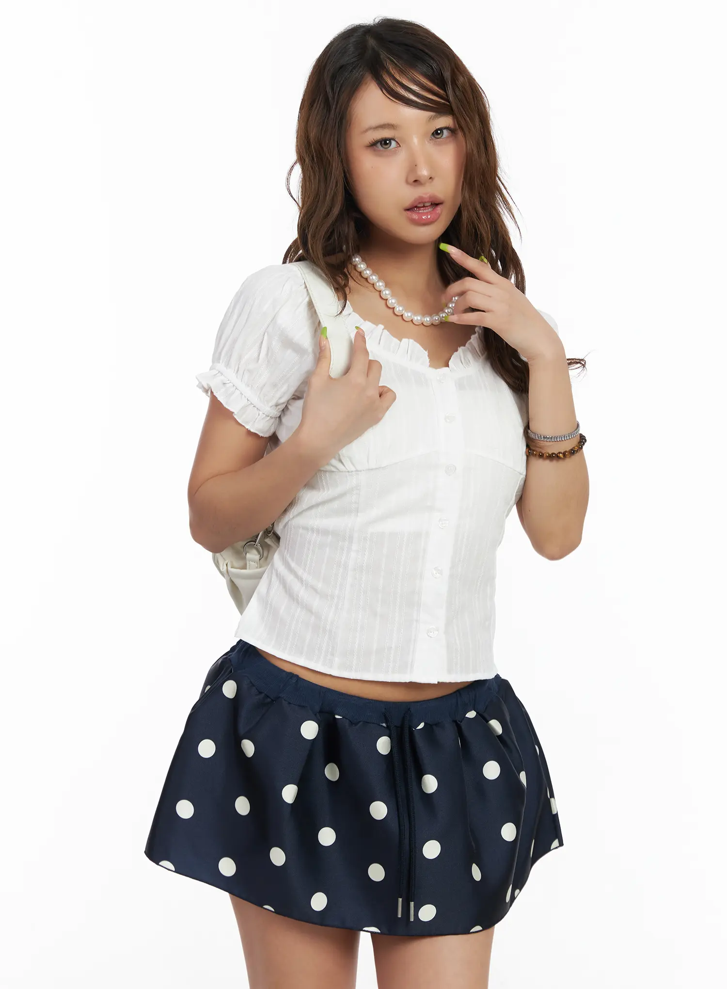 Sweetheart Neck Puff Off-Shoulder Top CM520