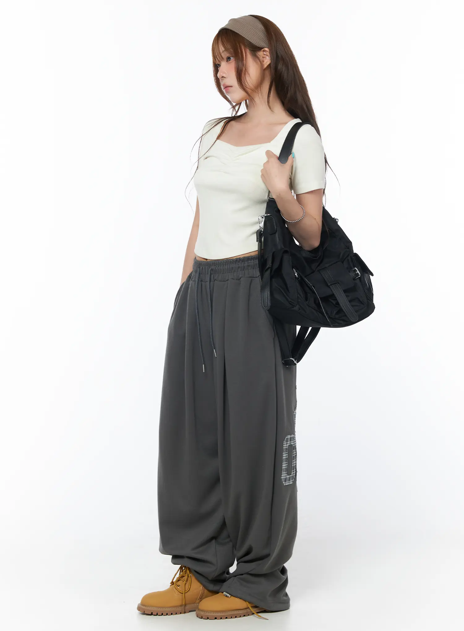 Sweetheart Neck Ruched Tee CY529 - Image 7