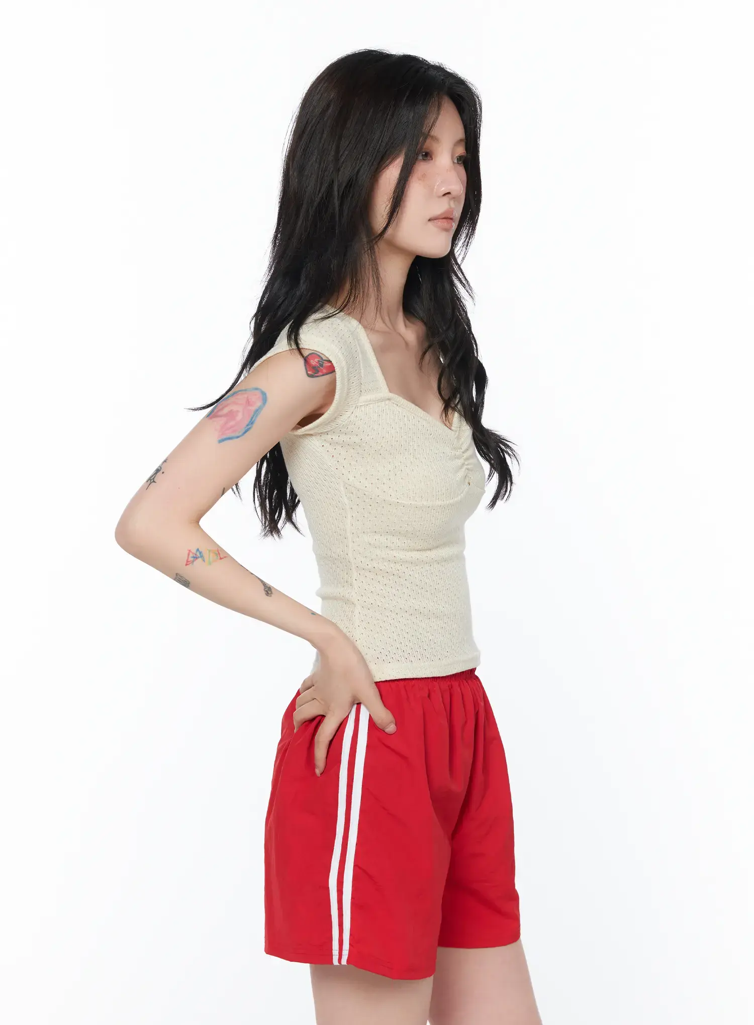 Sweetheart Neck Shirred Top CA524 - Image 6